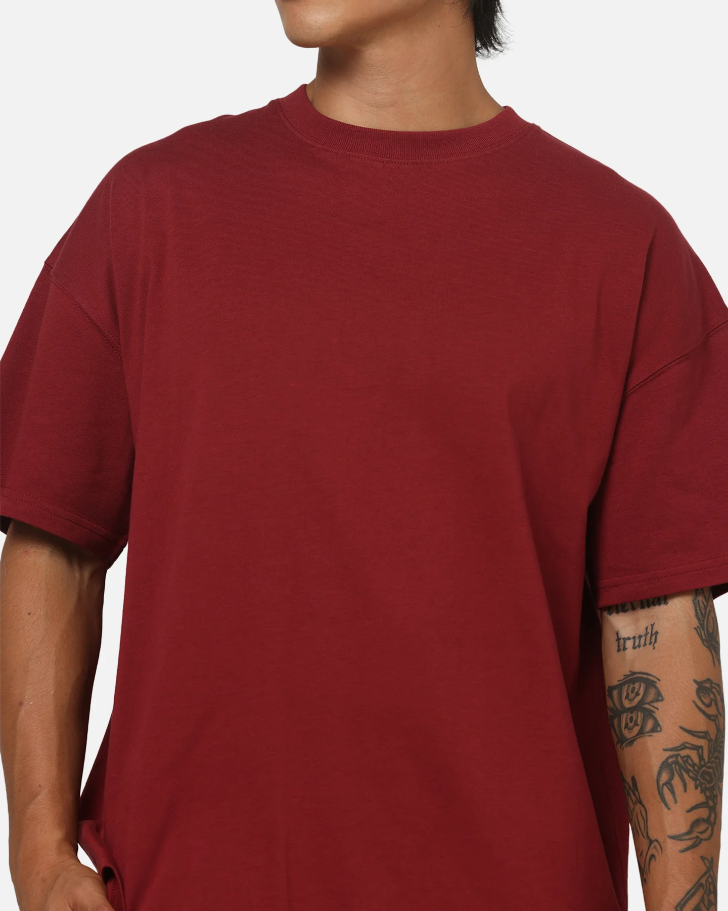 Carre Archive T-Shirt Burgundy - Image 7