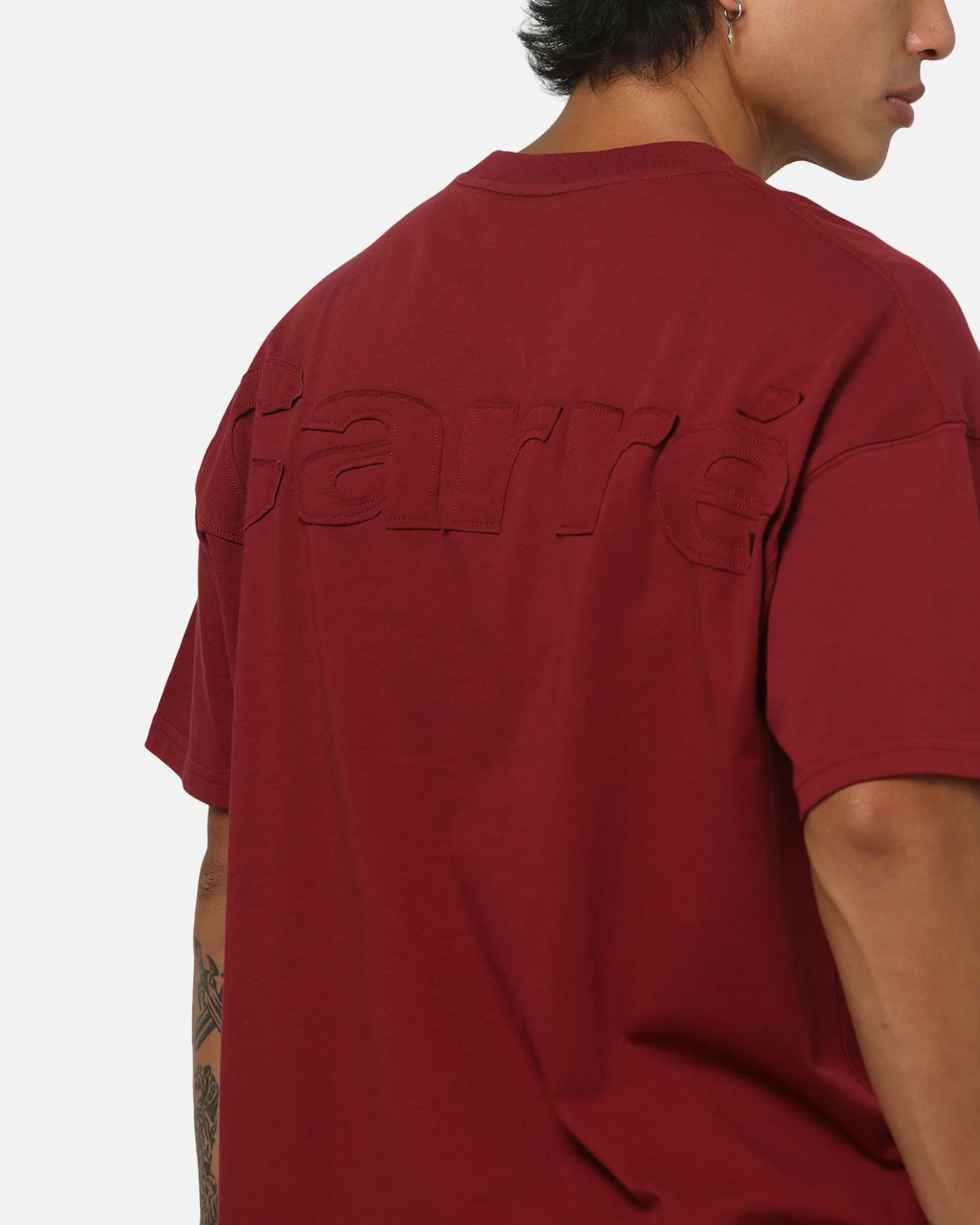 Carre Archive T-Shirt Burgundy - Image 8