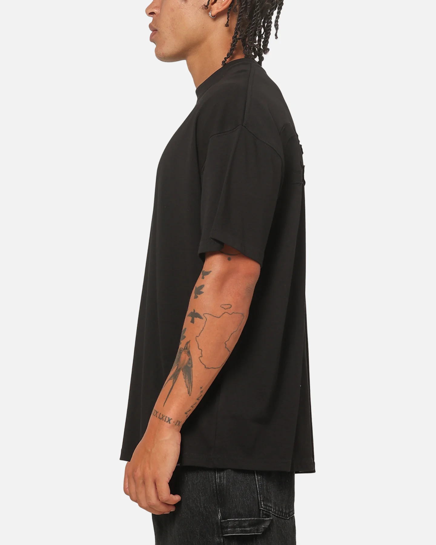 Carre Archive T-Shirt Solid Black - Image 4