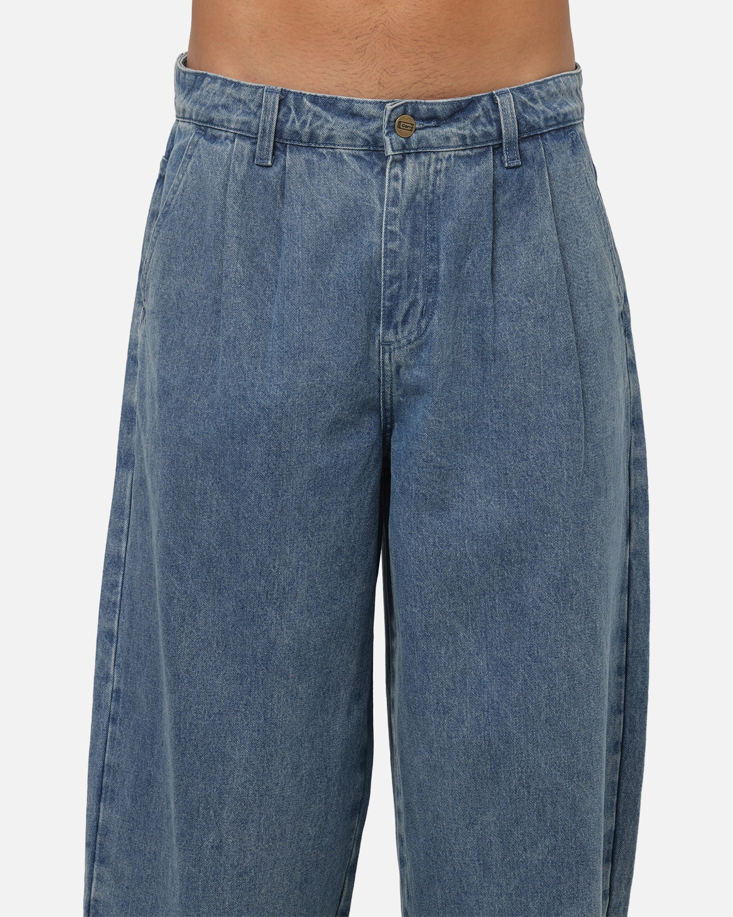 Carre Astor Pleated Jeans Mid Blue - Image 7