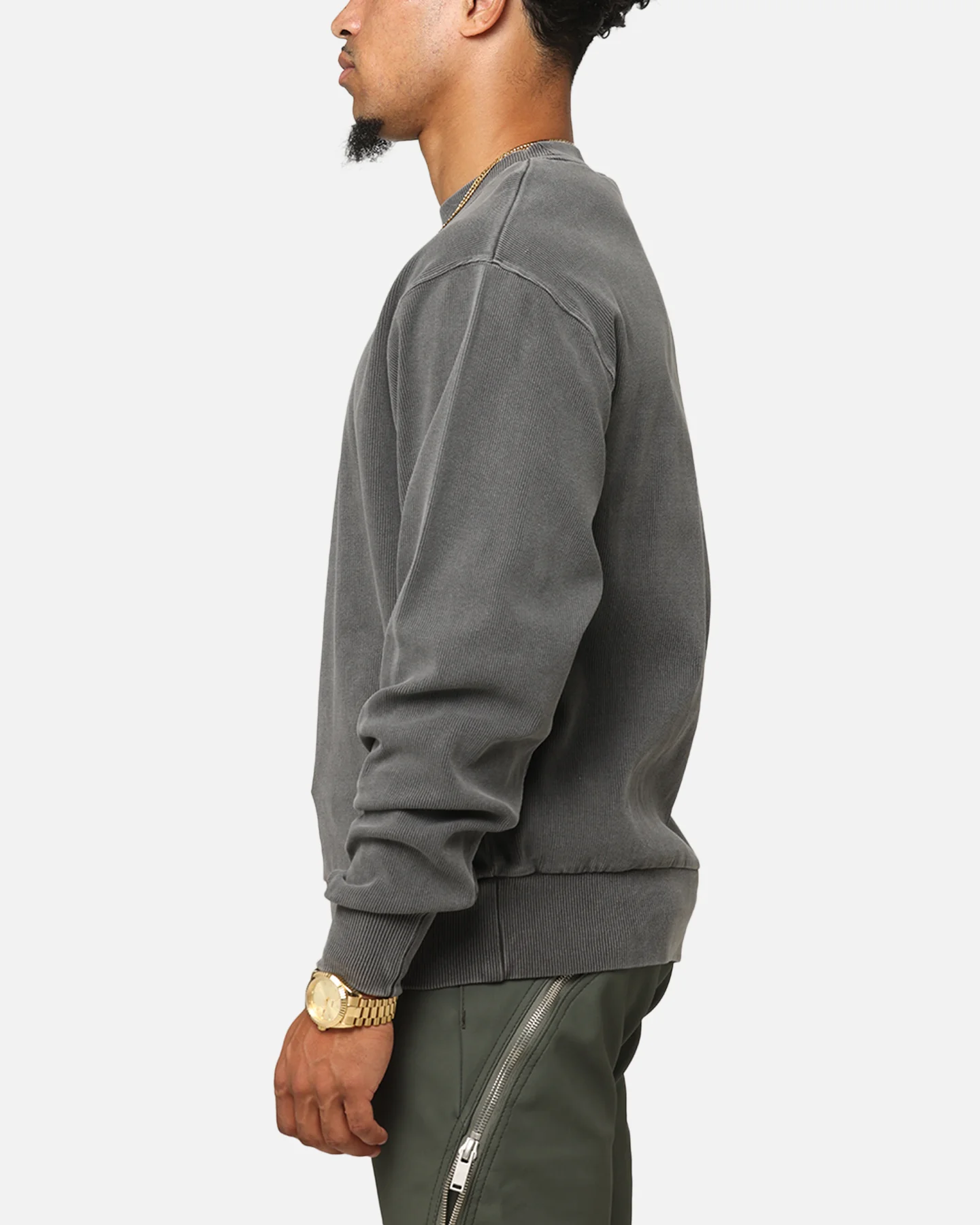 Carre Avenue Ribbed Crewneck Black - Image 5