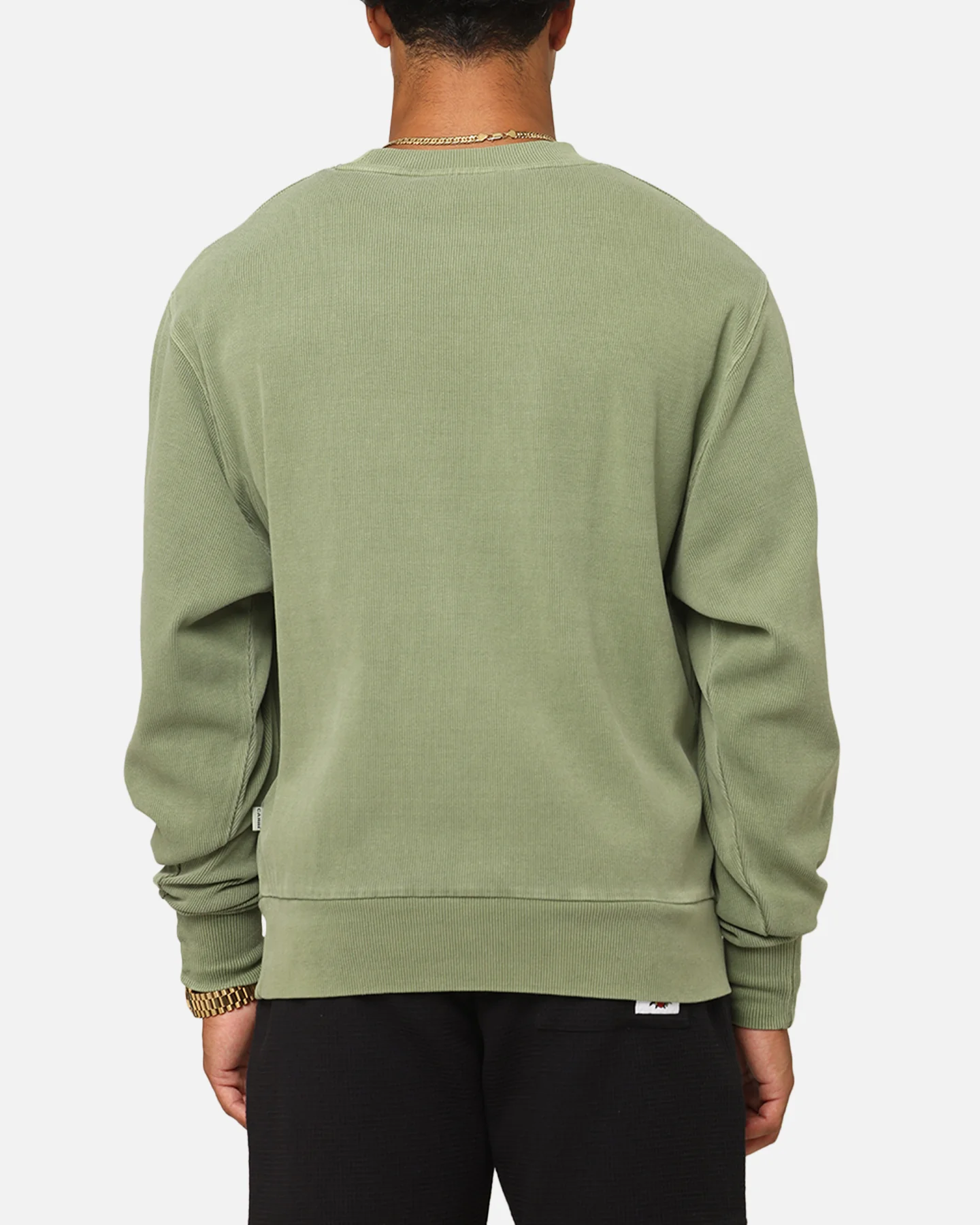 Carre Avenue Ribbed Crewneck Olive - Image 3