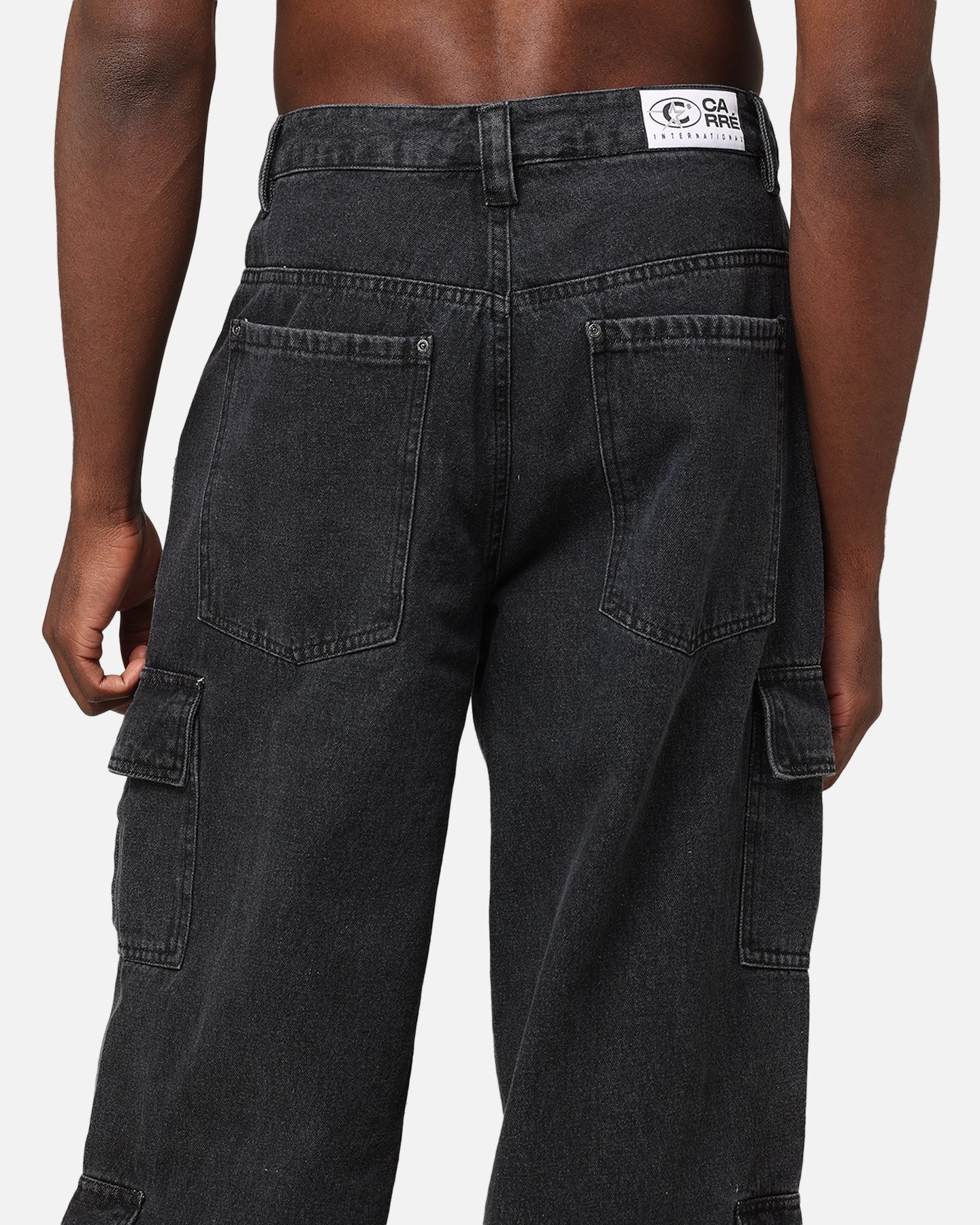 Carre Baggy Cargo Jeans Black Denim - Image 8