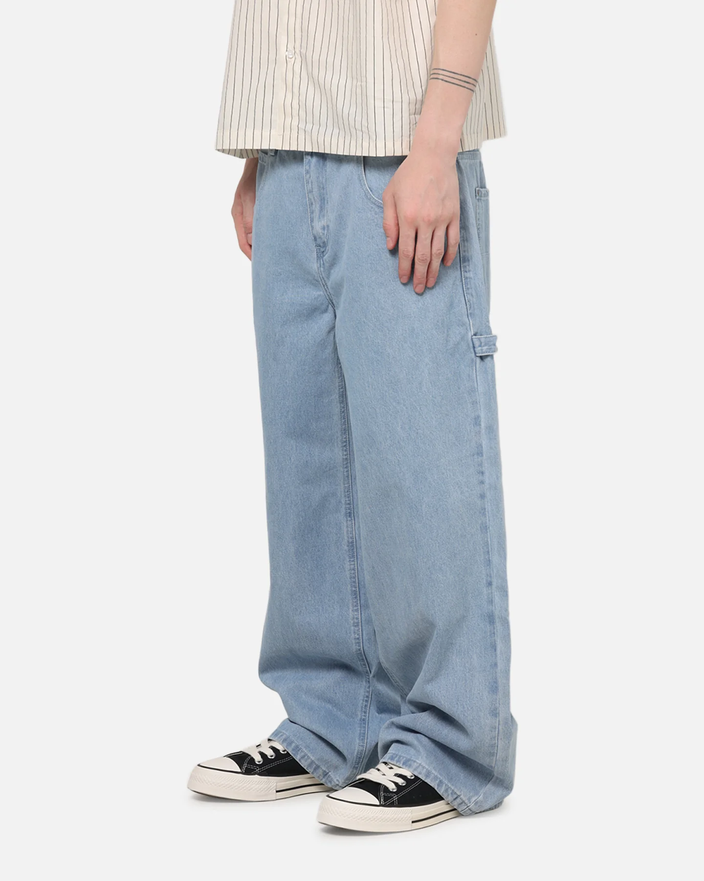 Carre Baggy Carpenter Jeans Light Blue Wash - Image 6
