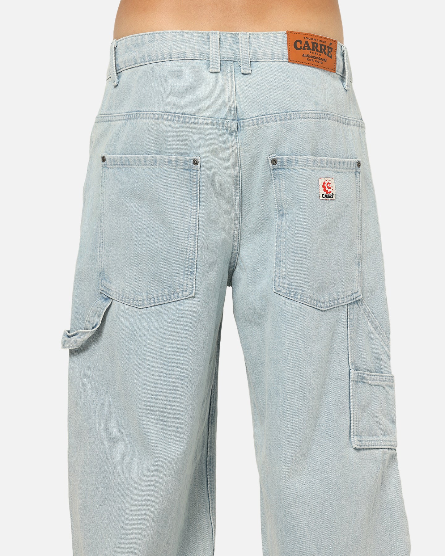 Carre Baggy Work Jeans Light Blue Wash - Image 8