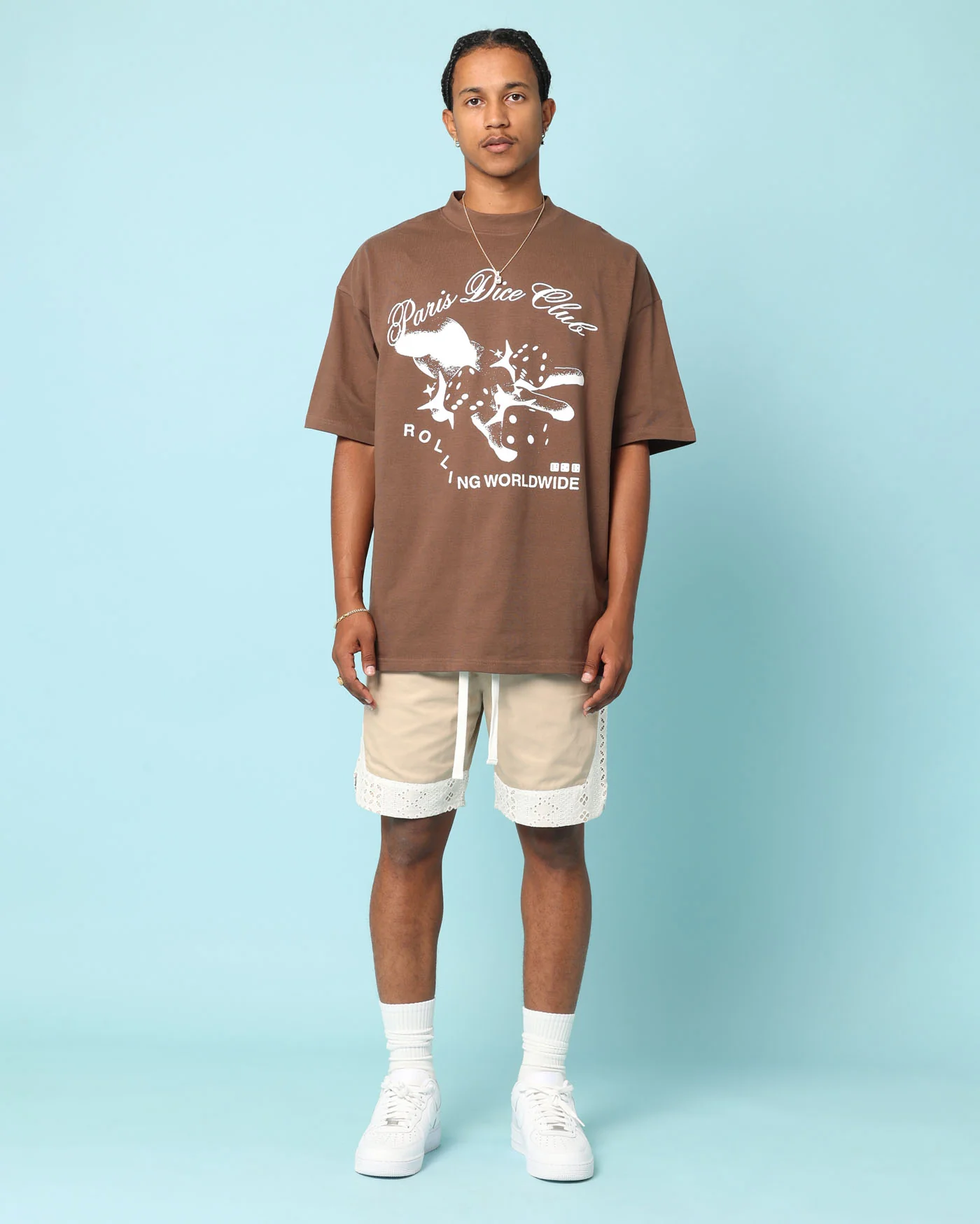 Carré Bandana Lace Shorts Stone - Image 2