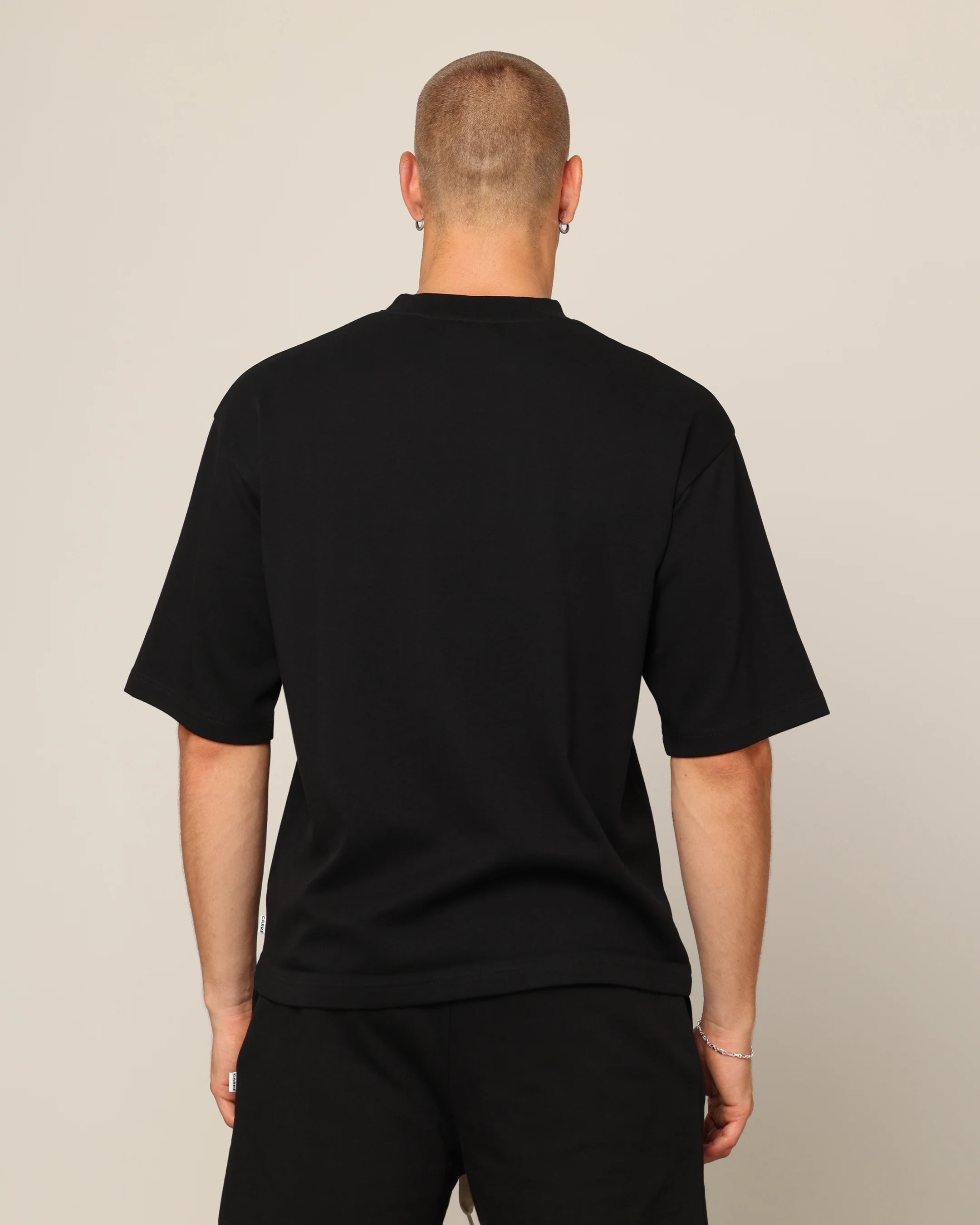 Carré Blanc Boxy T-Shirt Black - Image 4
