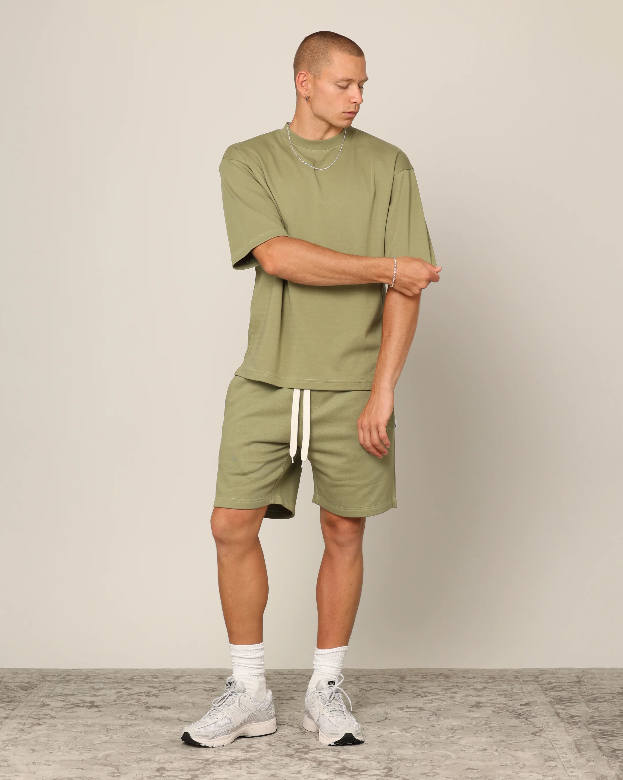 Carré Blanc Boxy T-Shirt Military - Image 2
