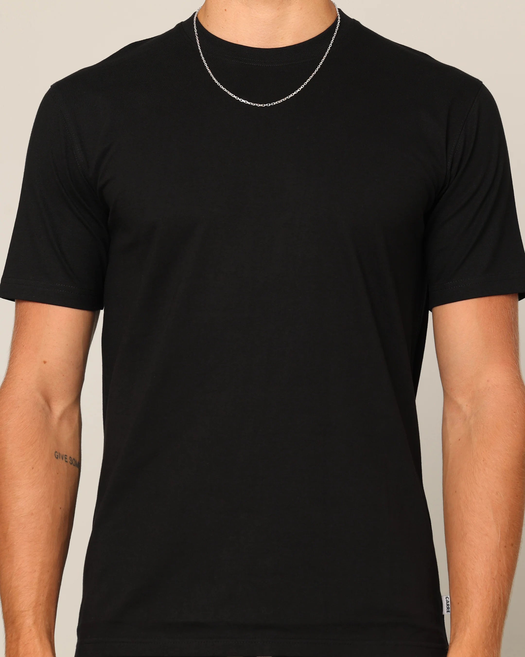 Carré Blanc Form T-Shirt Black - Image 3