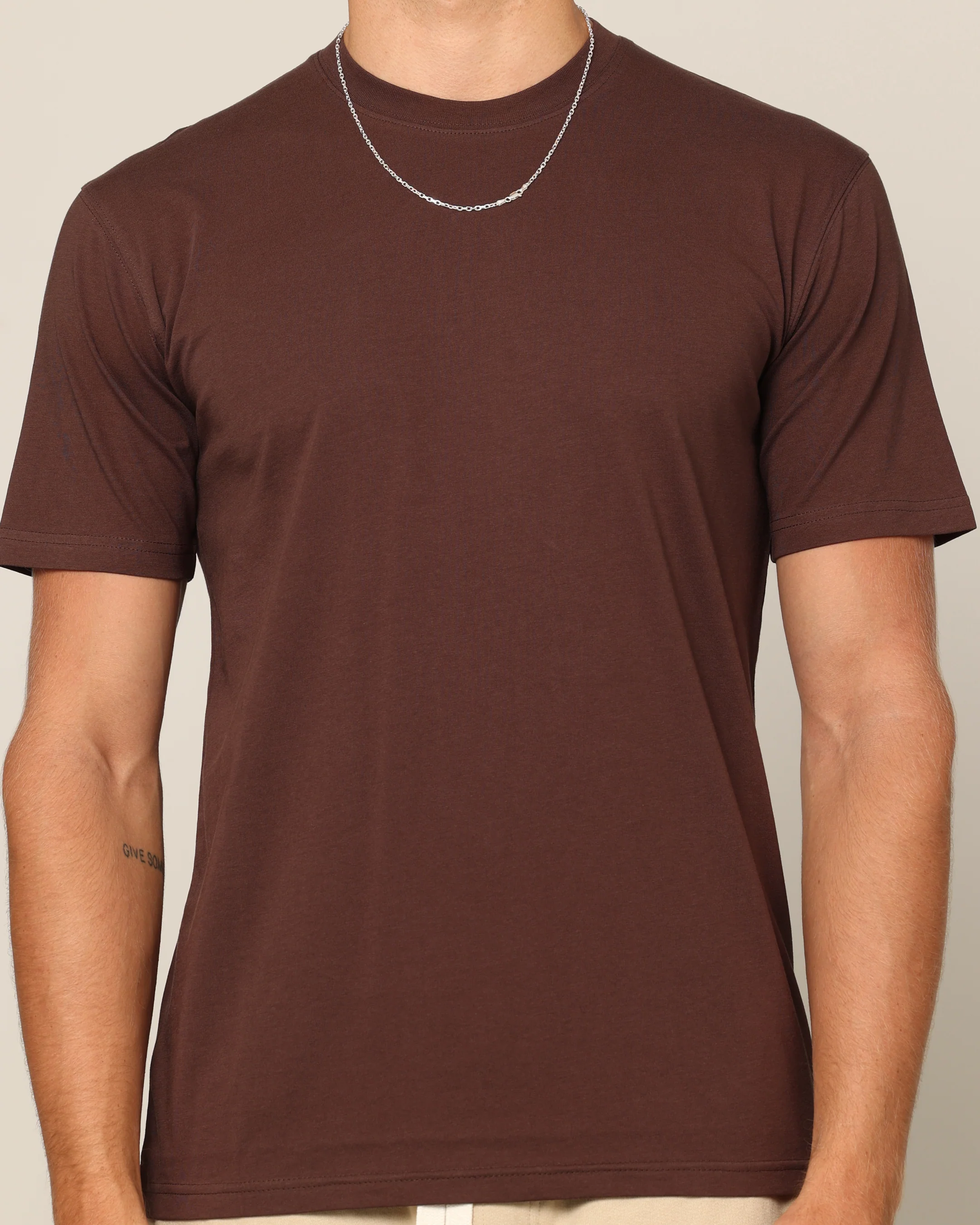 Carré Blanc Form T-Shirt Brown - Image 3