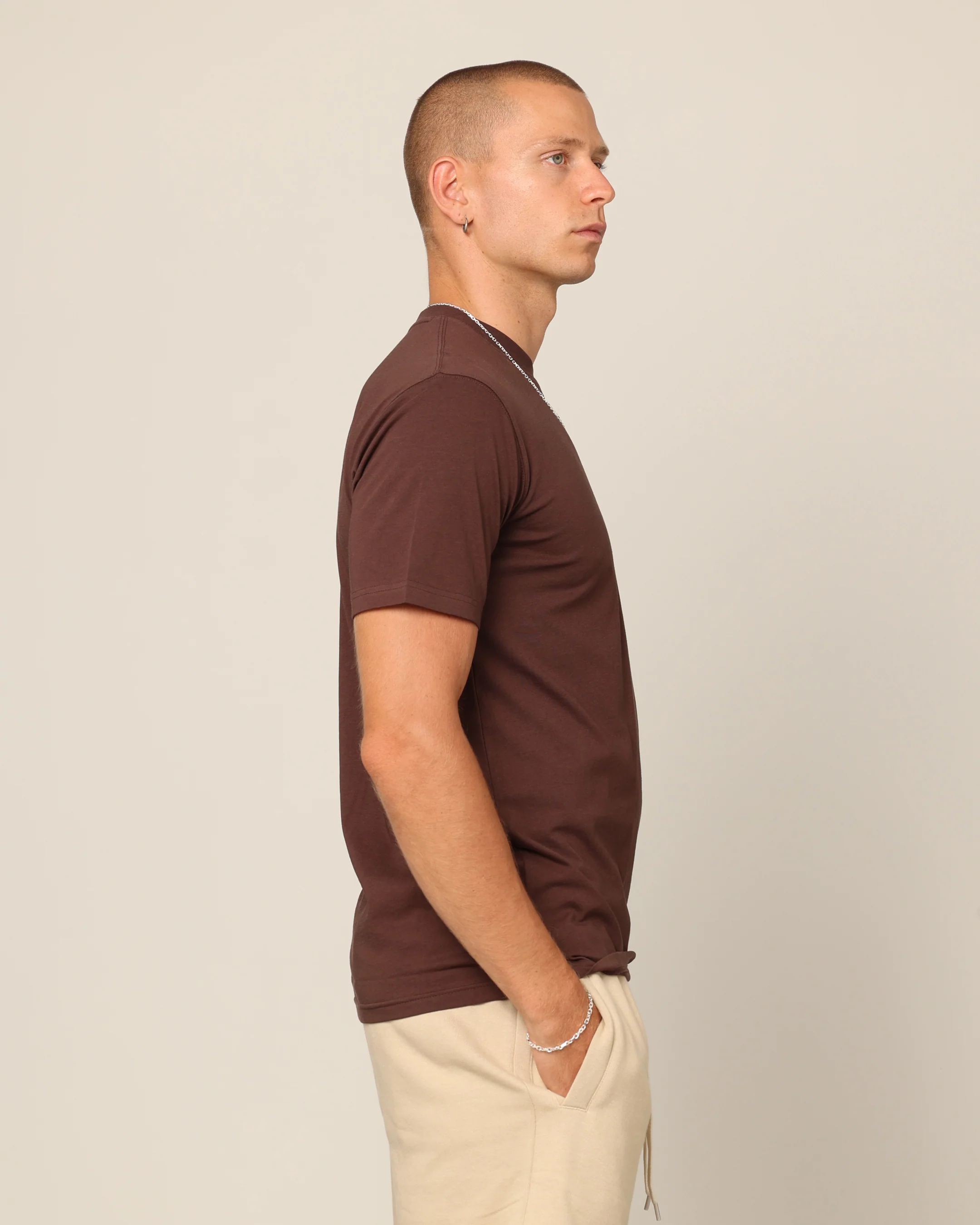 Carré Blanc Form T-Shirt Brown - Image 5