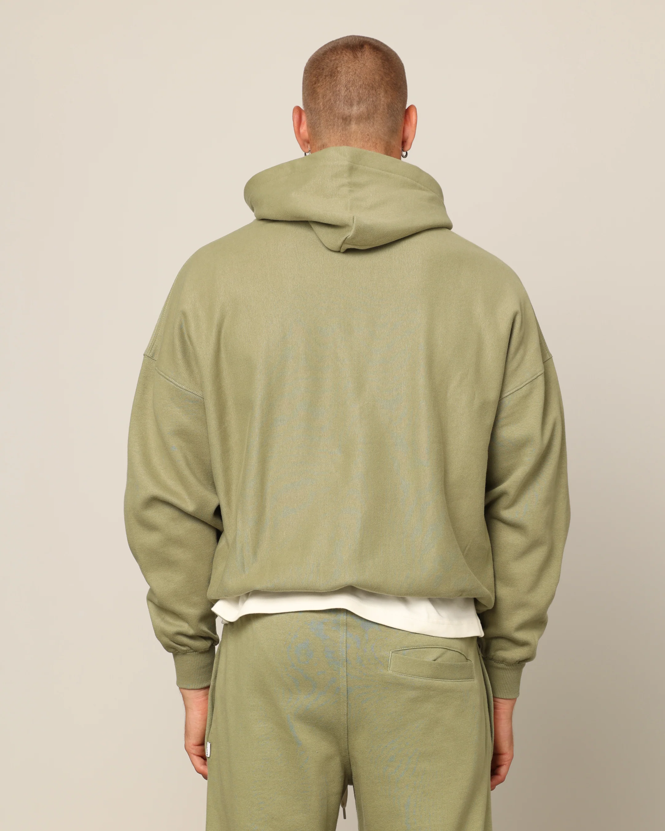Carré Blanc Oversized Hoodie Military - Image 4
