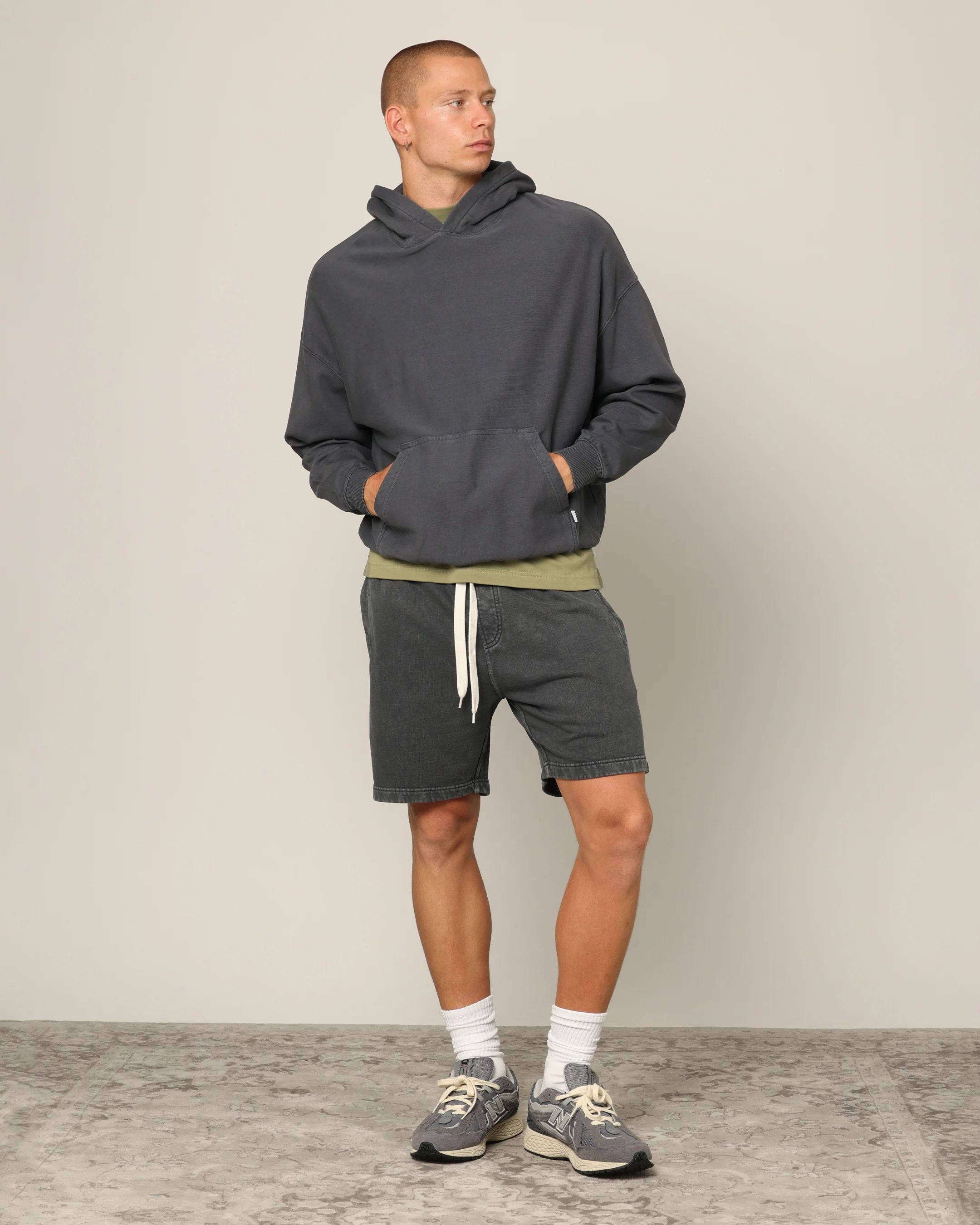 Carré Blanc Oversized Hoodie Vintage Grey - Image 2
