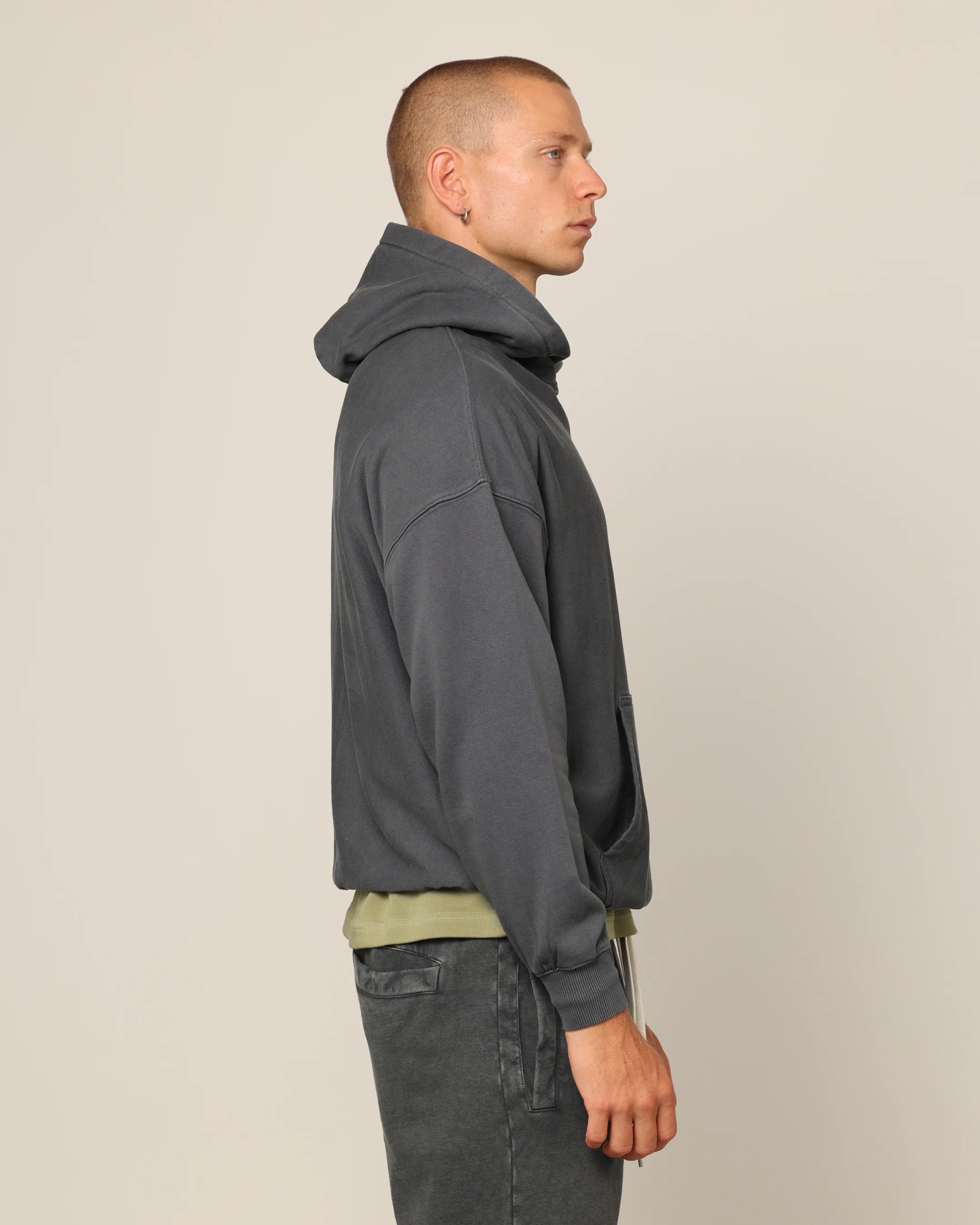 Carré Blanc Oversized Hoodie Vintage Grey - Image 4