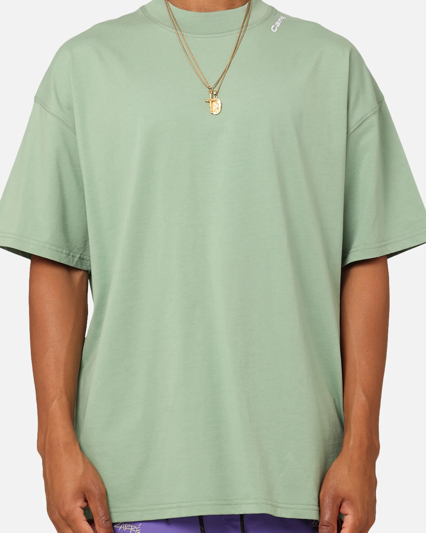 Carre Blast Oversized T-Shirt Green - Image 4
