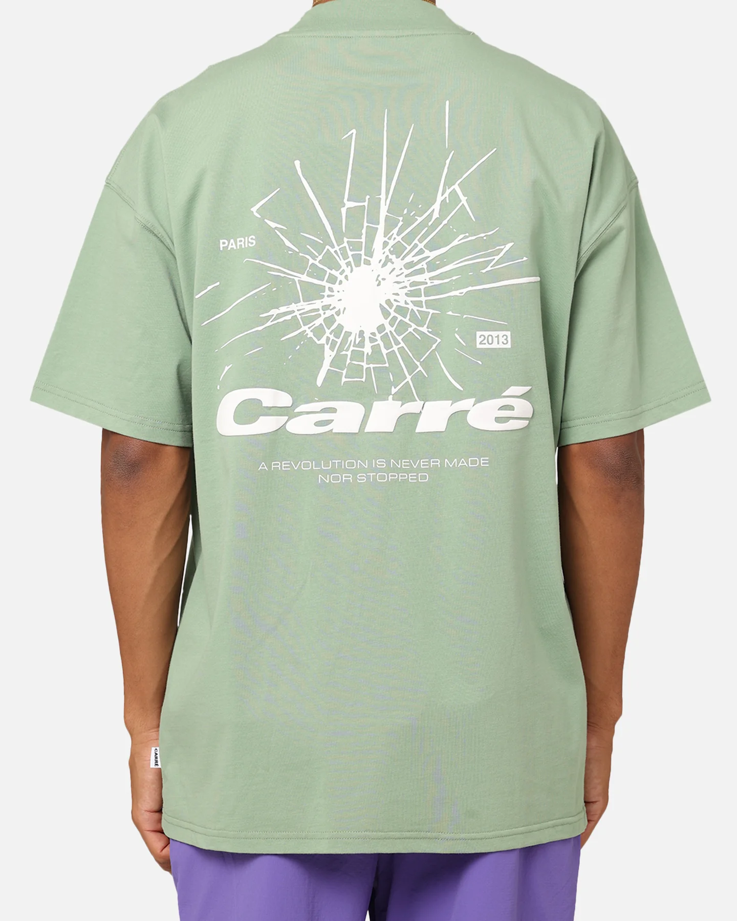 Carre Blast Oversized T-Shirt Green - Image 5