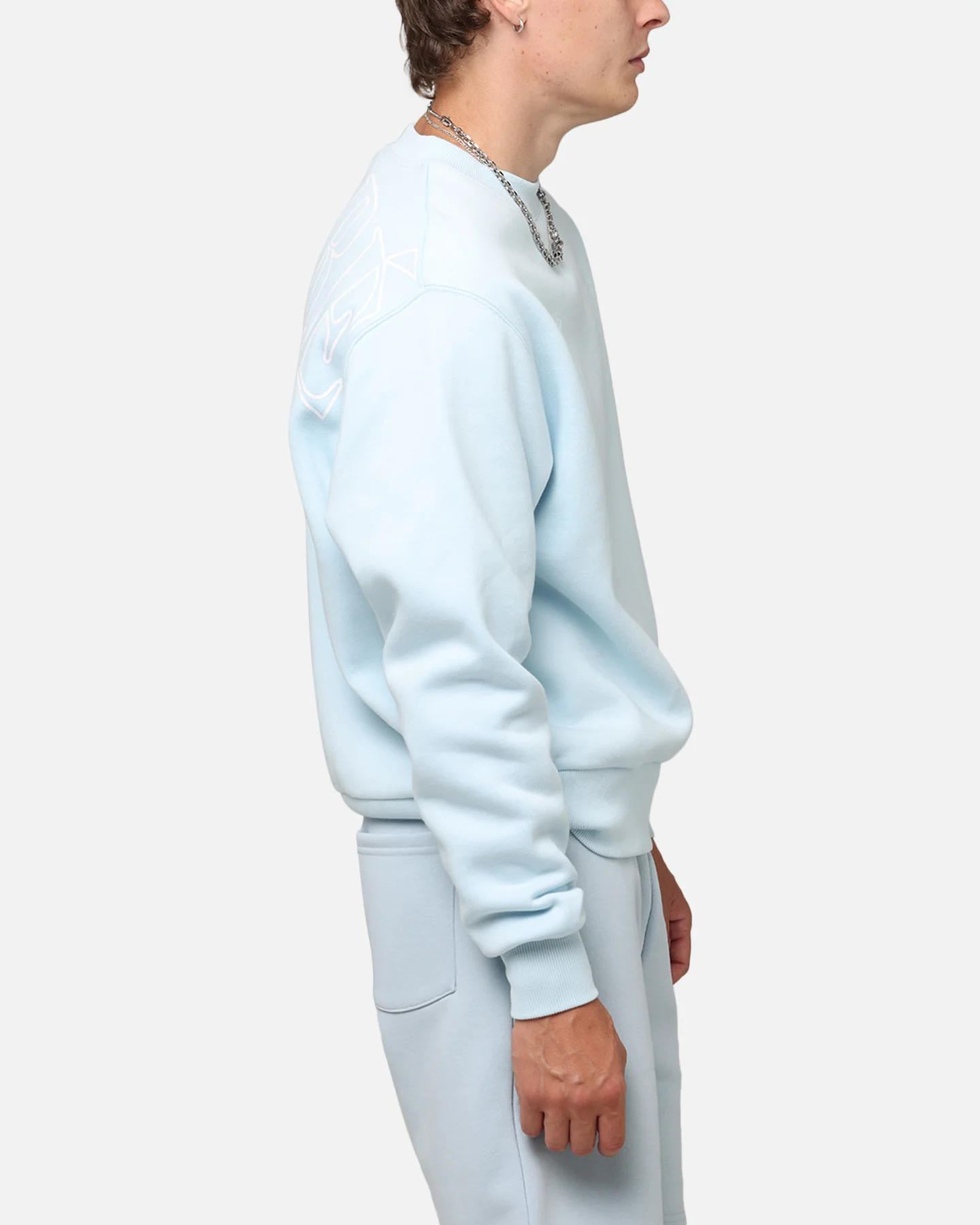 Carre Bloom Crewneck Light Blue - Image 5