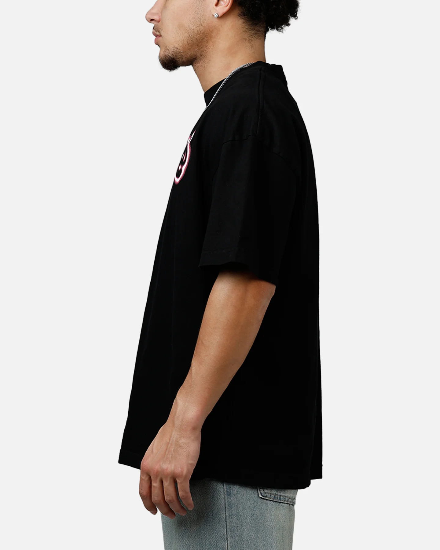 Carre Blushed T-Shirt Black - Image 5