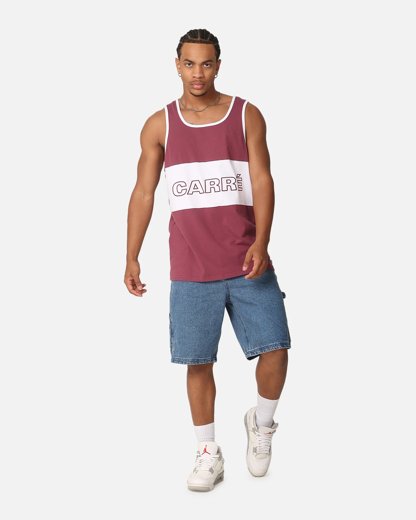 Carre Boost Panel Singlet Maroon - Image 2