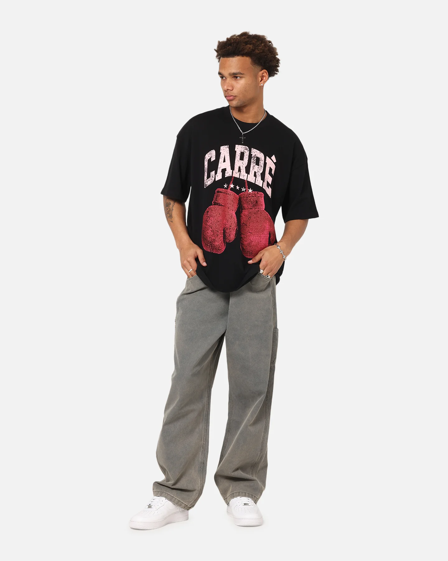 Carre Boxer Glove T-Shirt Black - Image 2