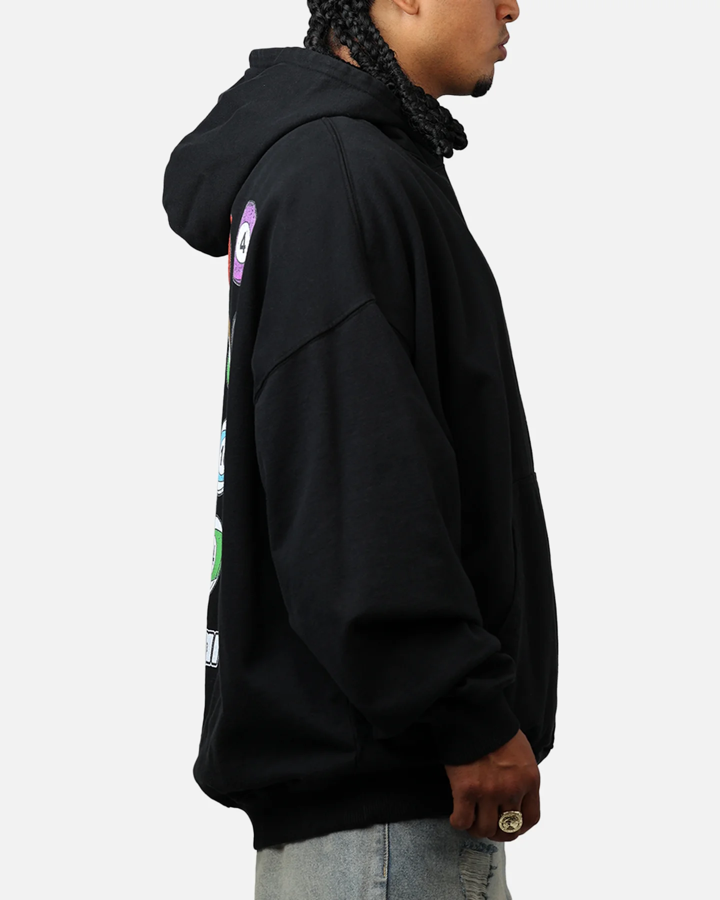 Carre Break Hoodie Black - Image 4