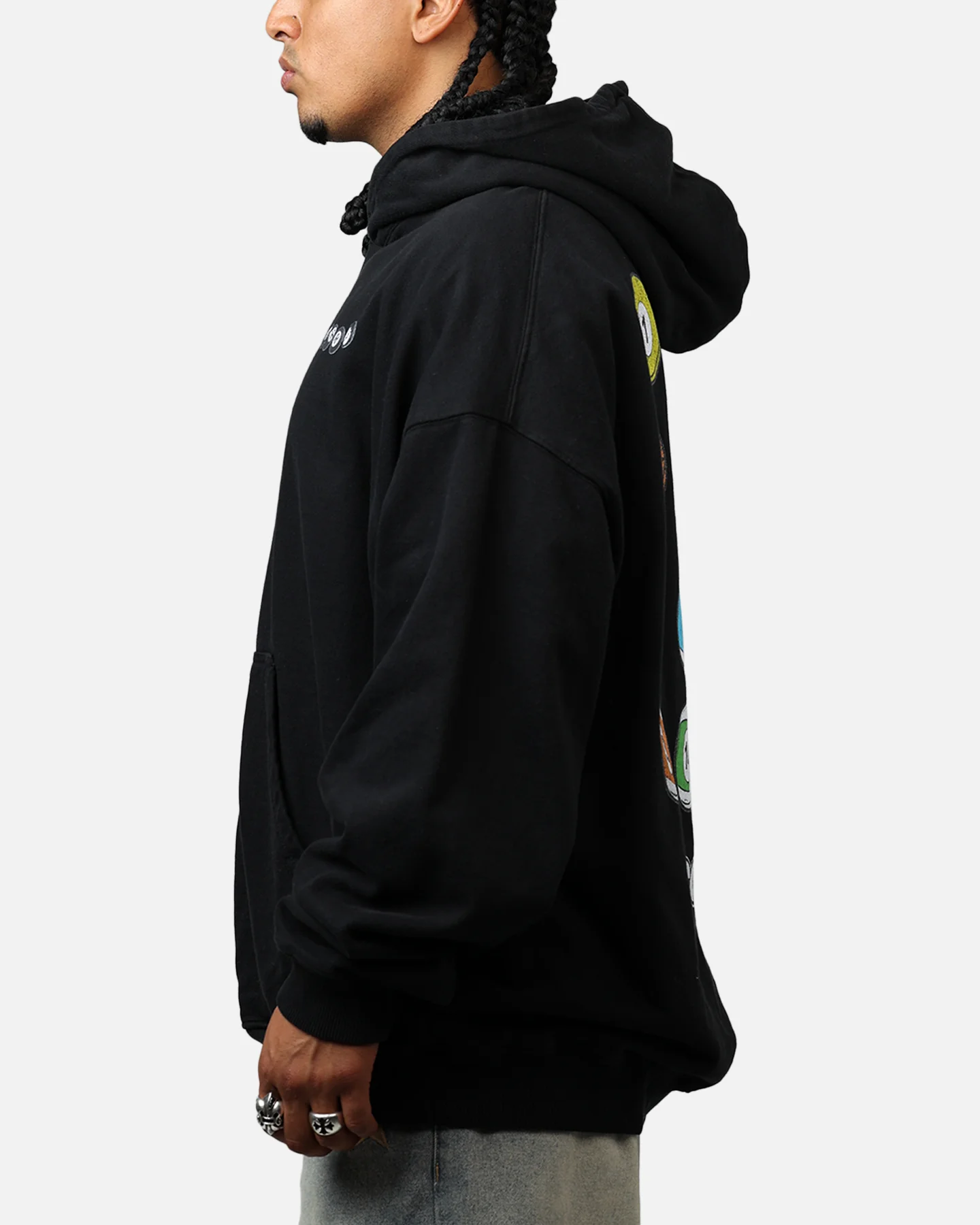 Carre Break Hoodie Black - Image 5