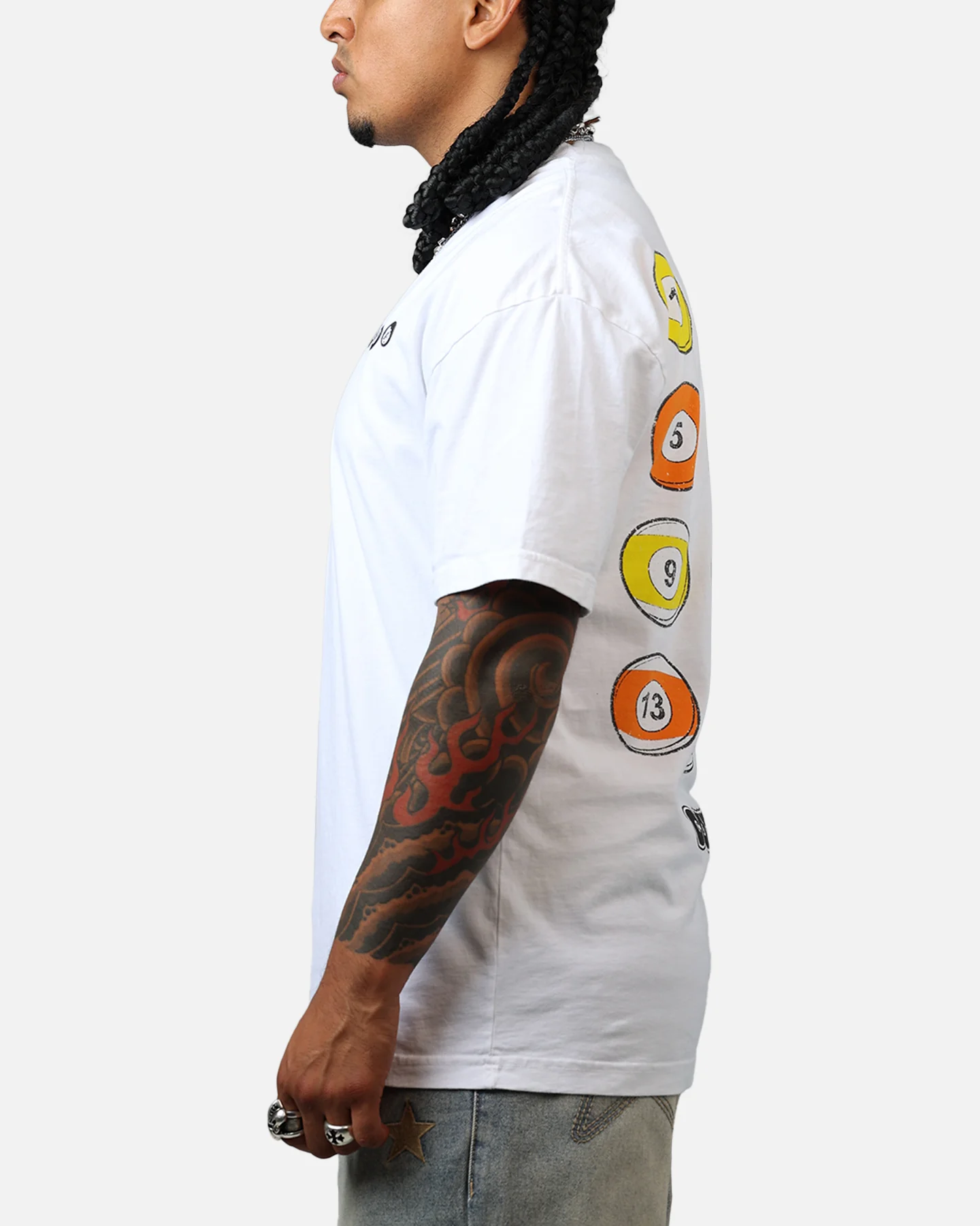 Carre Break T-Shirt White - Image 5