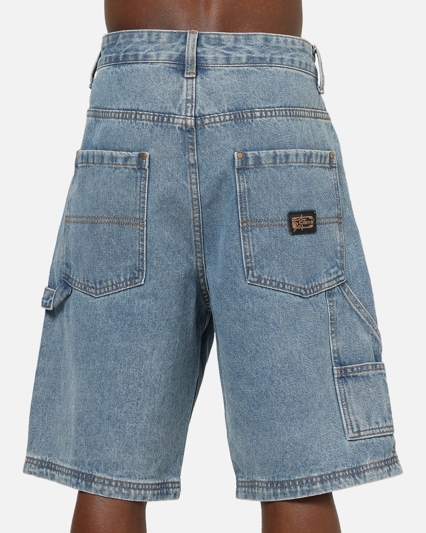 Carre Carpenter Jorts Mid Blue Denim - Image 7