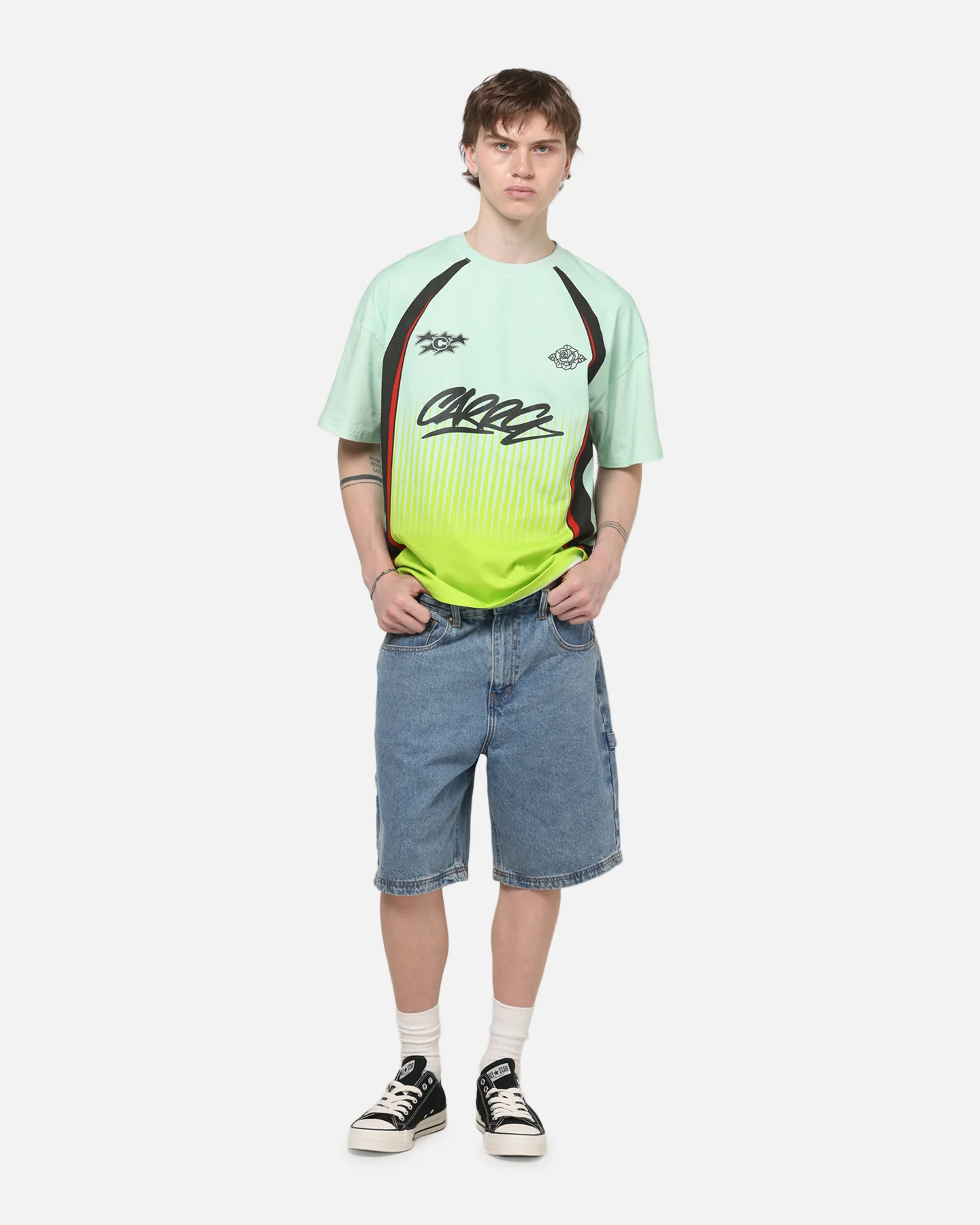 Carre Carpenter Jorts Mid Blue Wash - Image 2