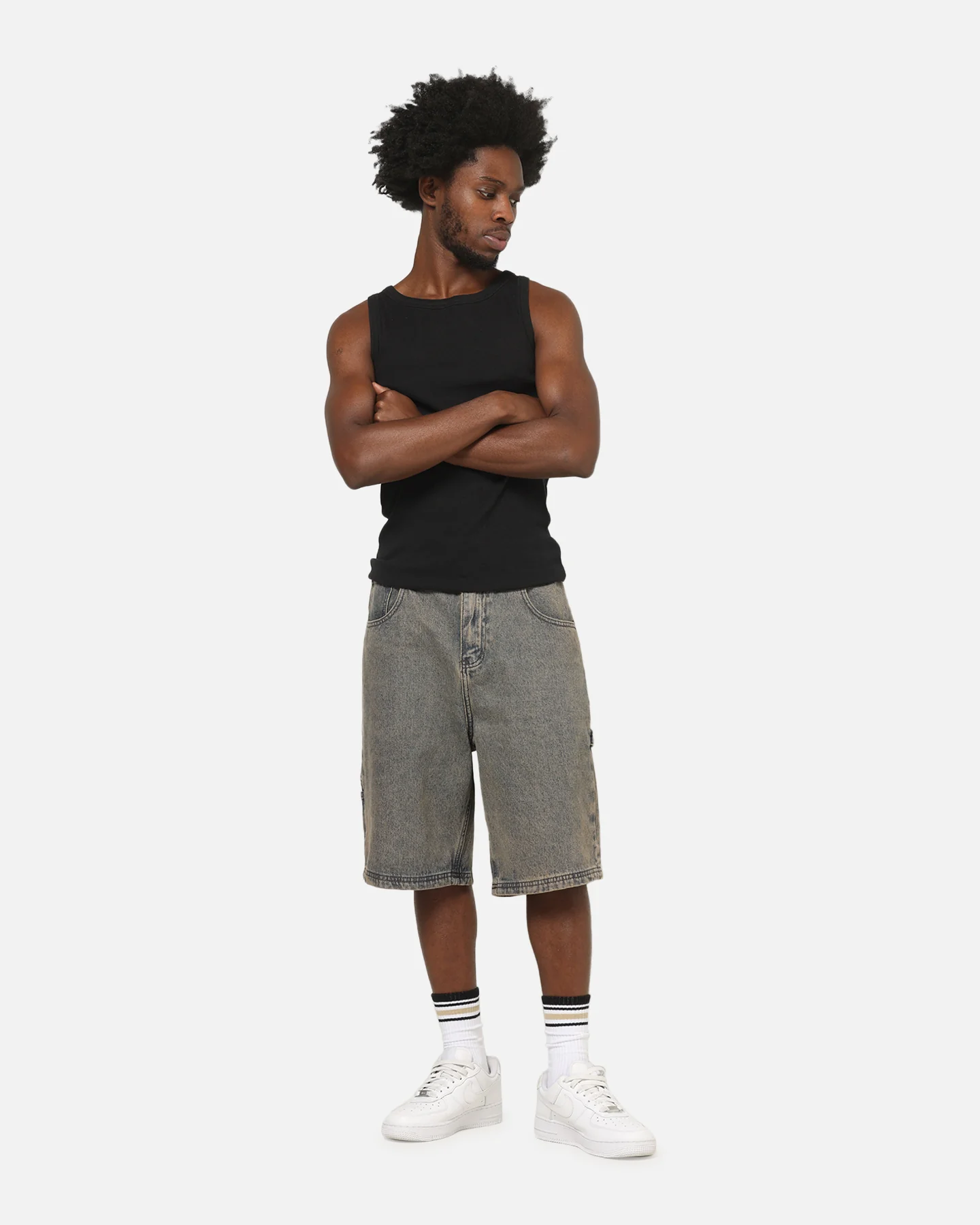 Carre Carpenter Jorts Washed Grey - Image 2