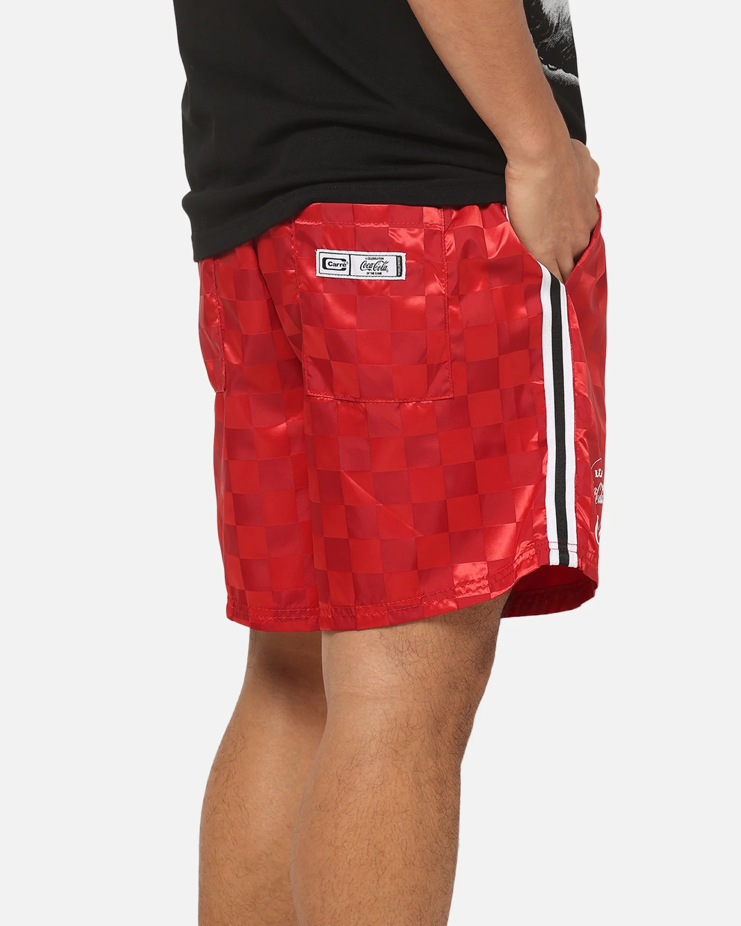 Carre Carré X Coca Cola Legacy Checker Shorts Red - Image 7