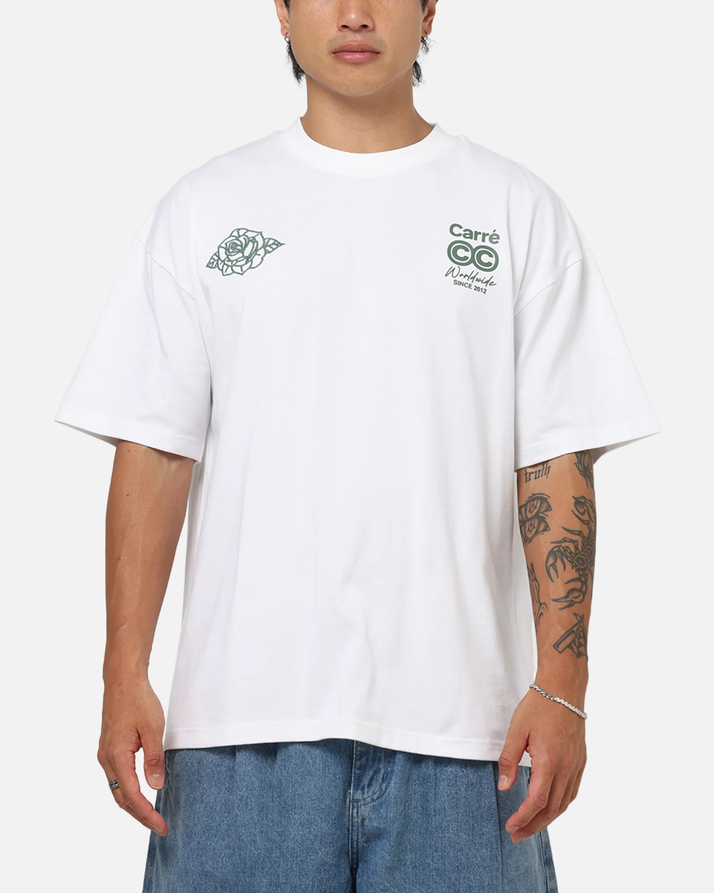 Carre CC T-Shirt White - Image 3