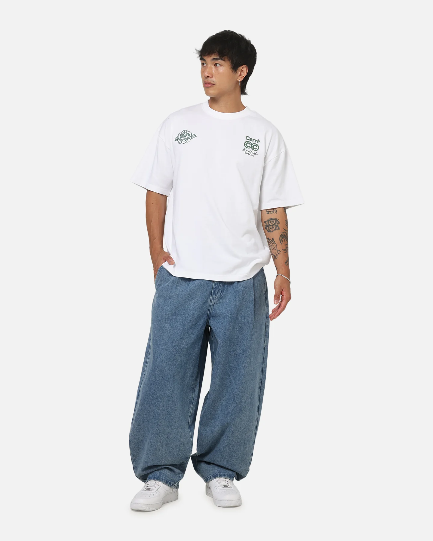 Carre CC T-Shirt White - Image 4