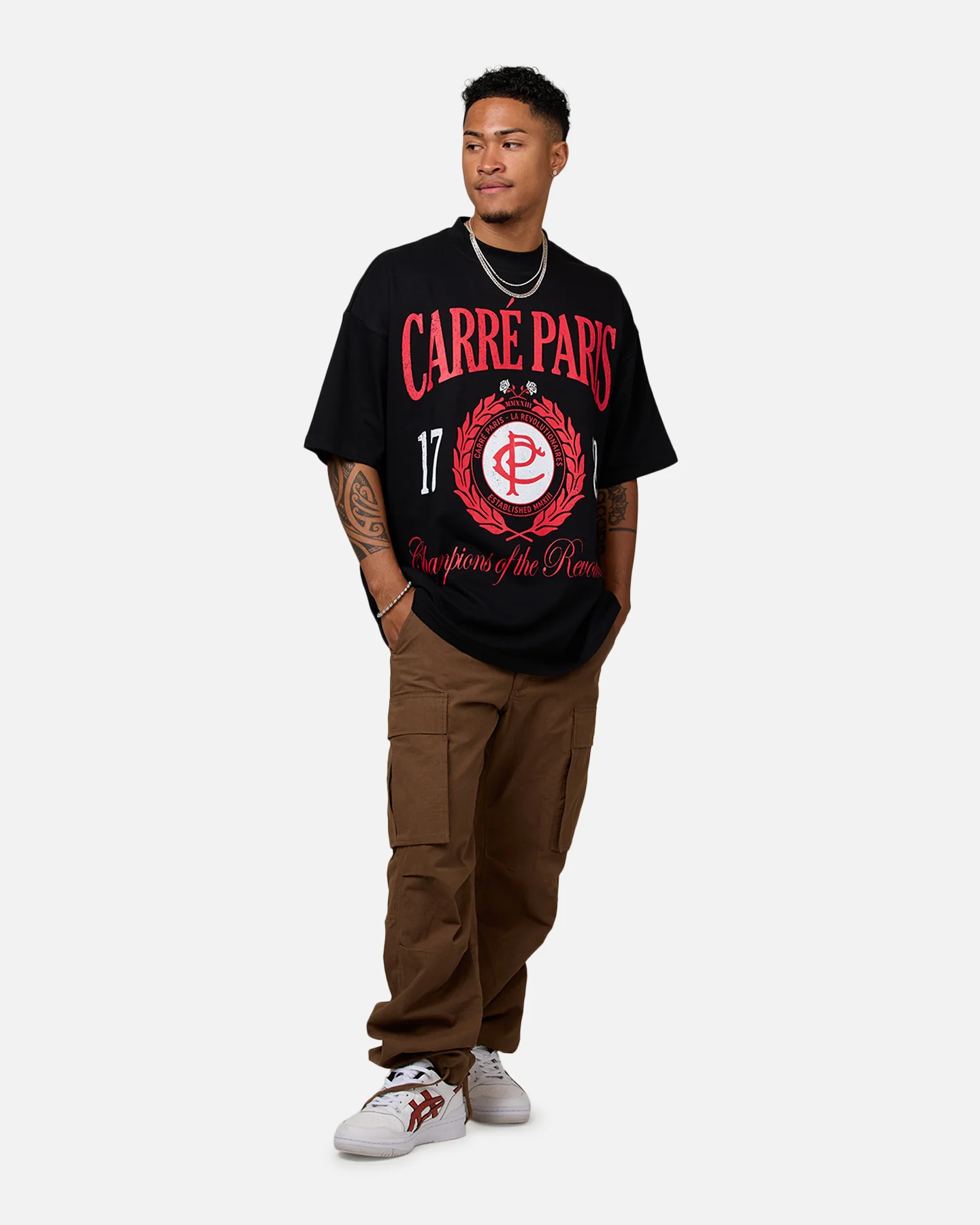 Carre Champs 24 Mock T-Shirt Black - Image 3