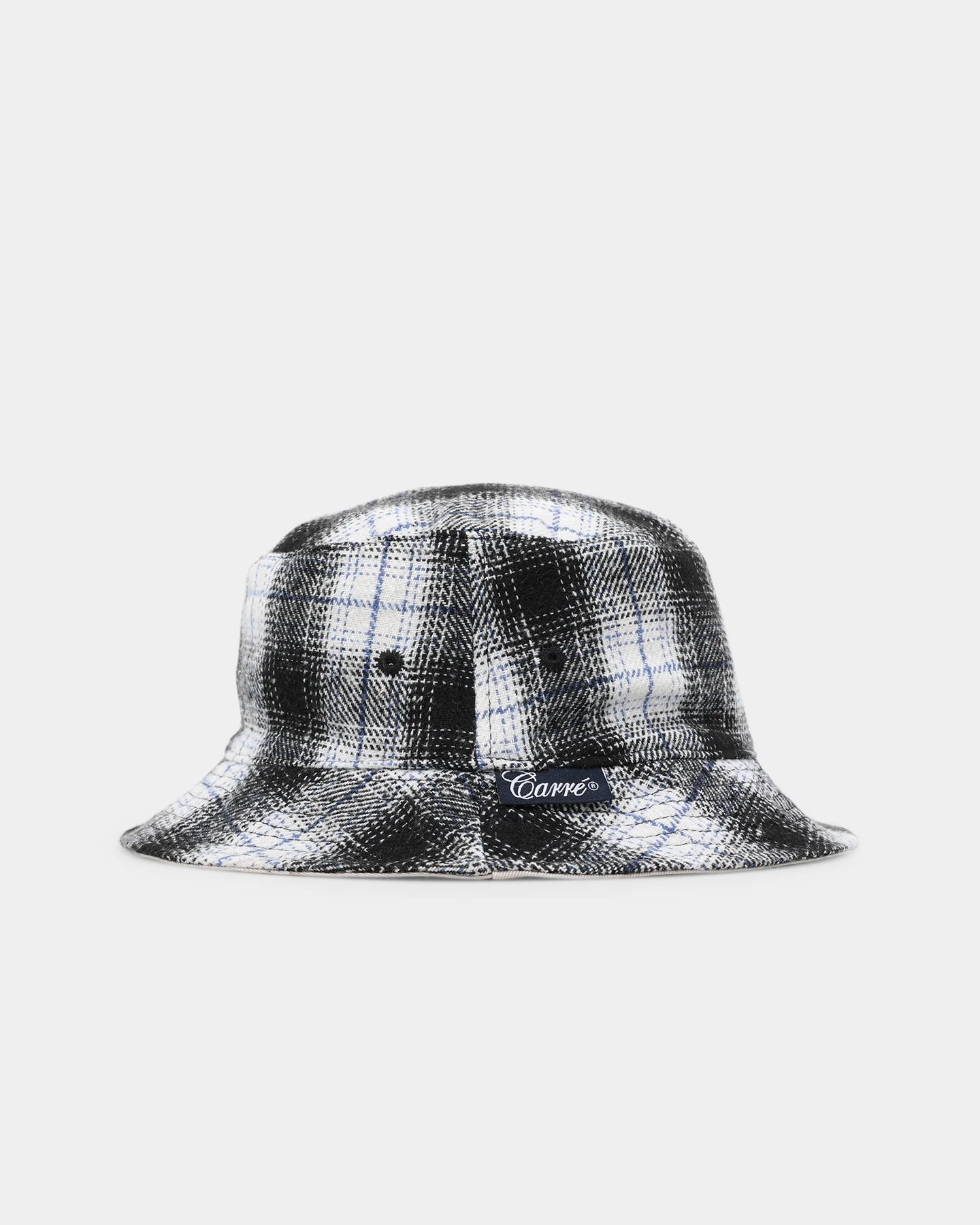 Carre Chat Bucket Hat Black Plaid - Image 3