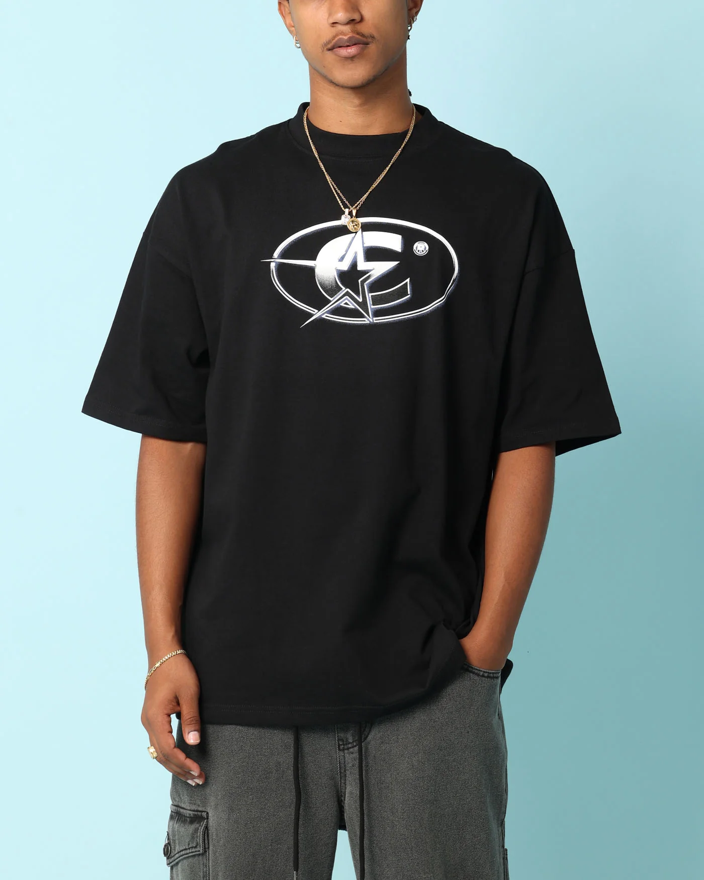 Carré Chromestar Oversized T-Shirt Black - Image 2