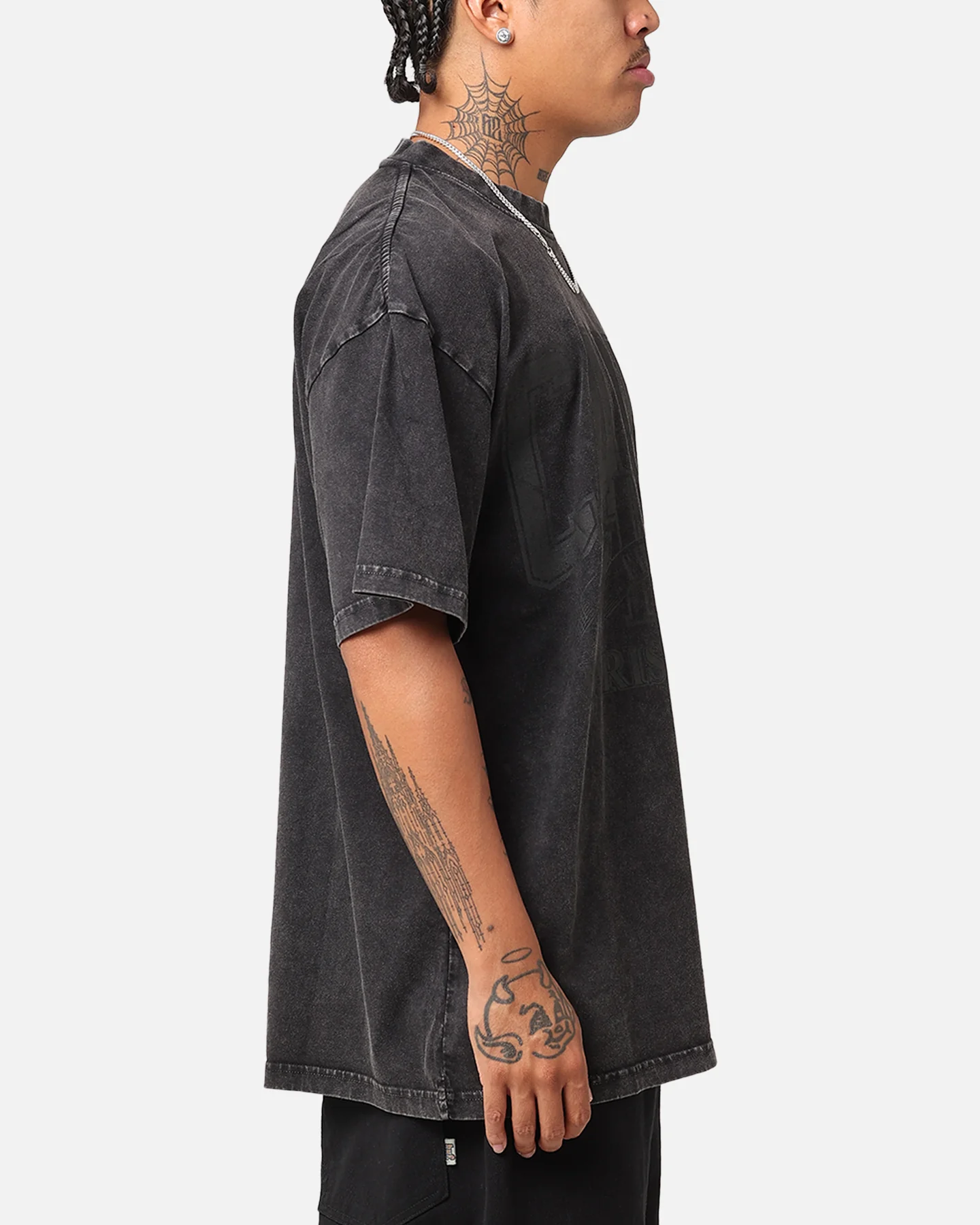 Carre Classic Champs T-Shirt Black Acidwash - Image 5