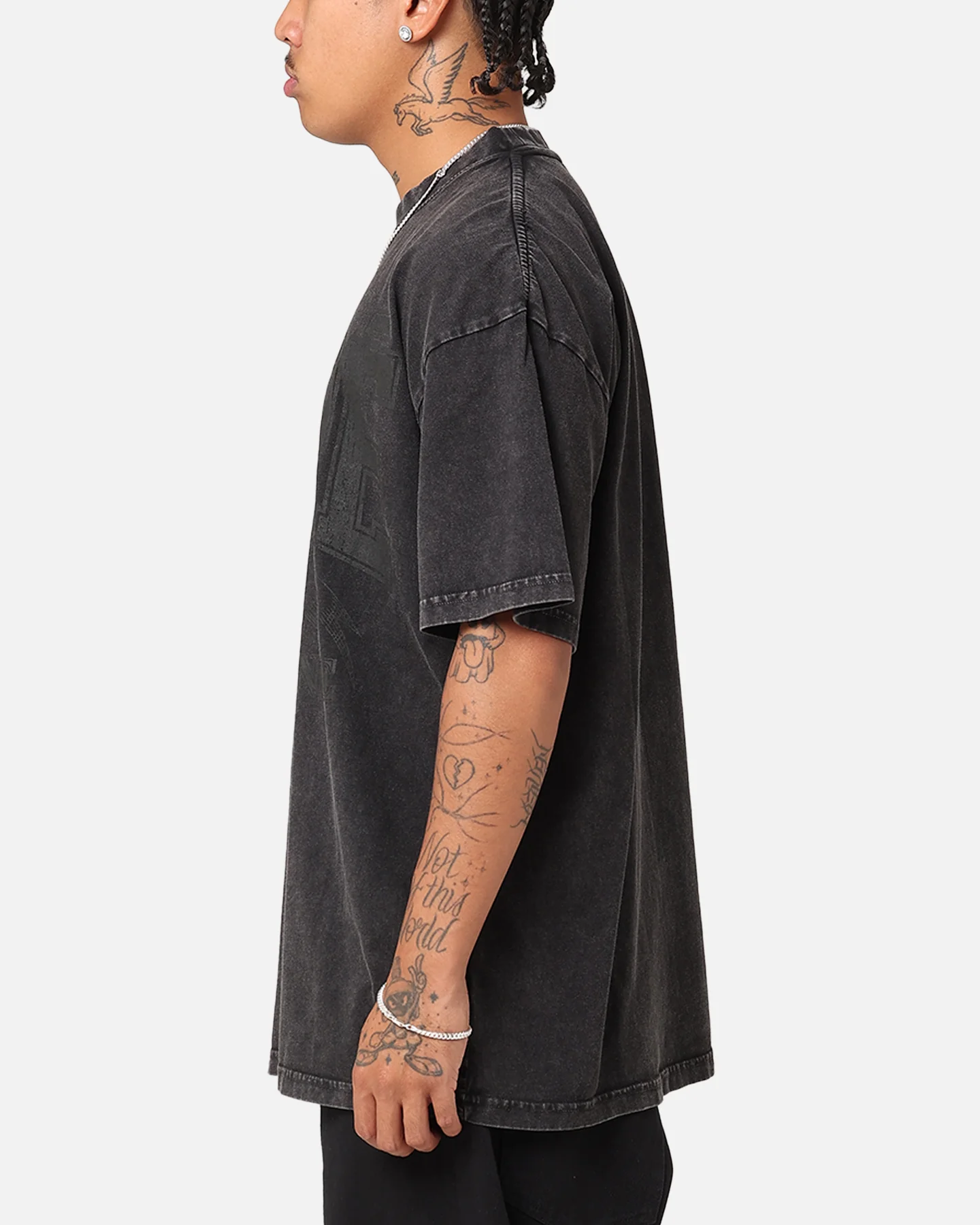 Carre Classic Champs T-Shirt Black Acidwash - Image 6