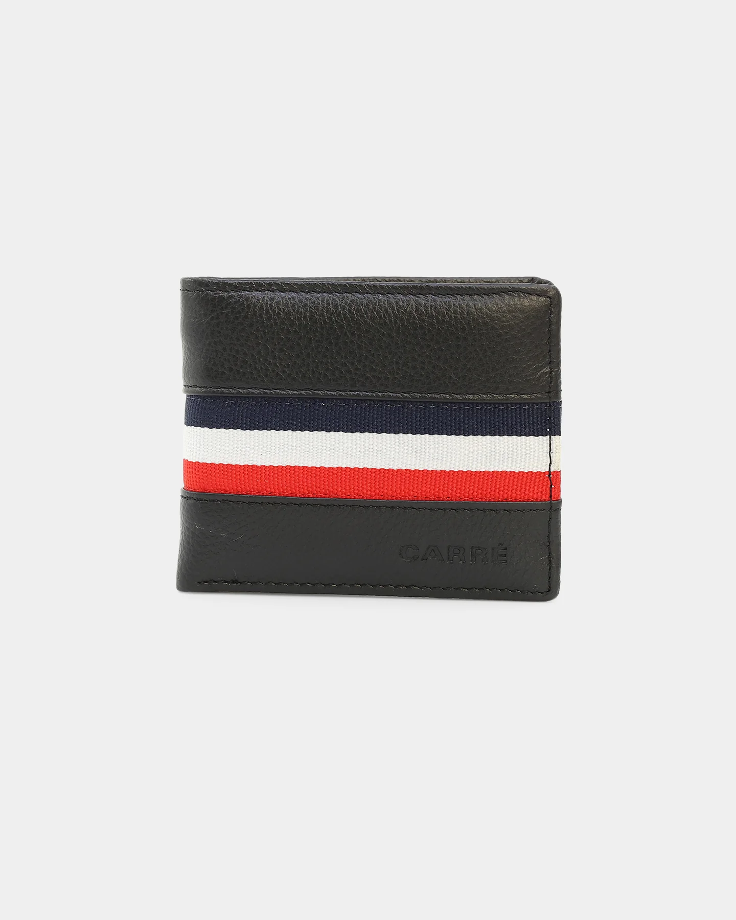Carre Classic Wallet and Keychain Set Black/Red/White - Image 2
