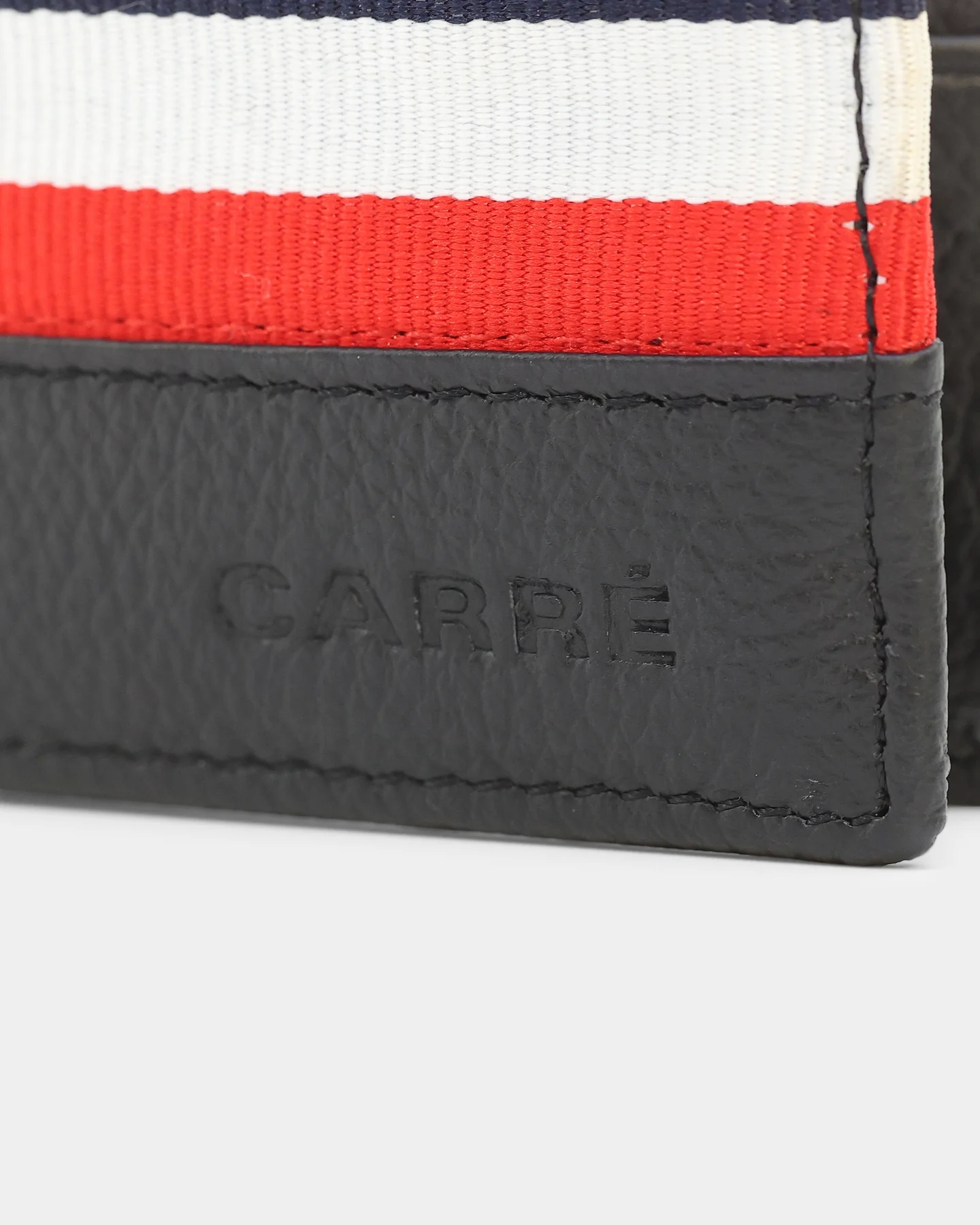 Carre Classic Wallet and Keychain Set Black/Red/White - Image 4