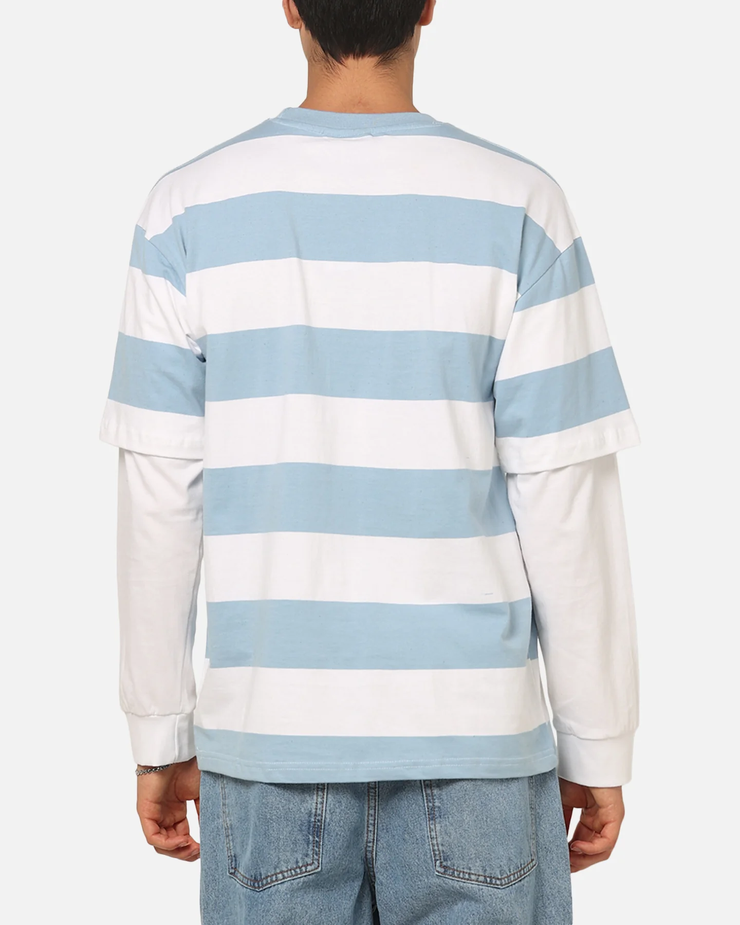 Carre Club Stripe Long Sleeve T-Shirt Blue Stripe - Image 3