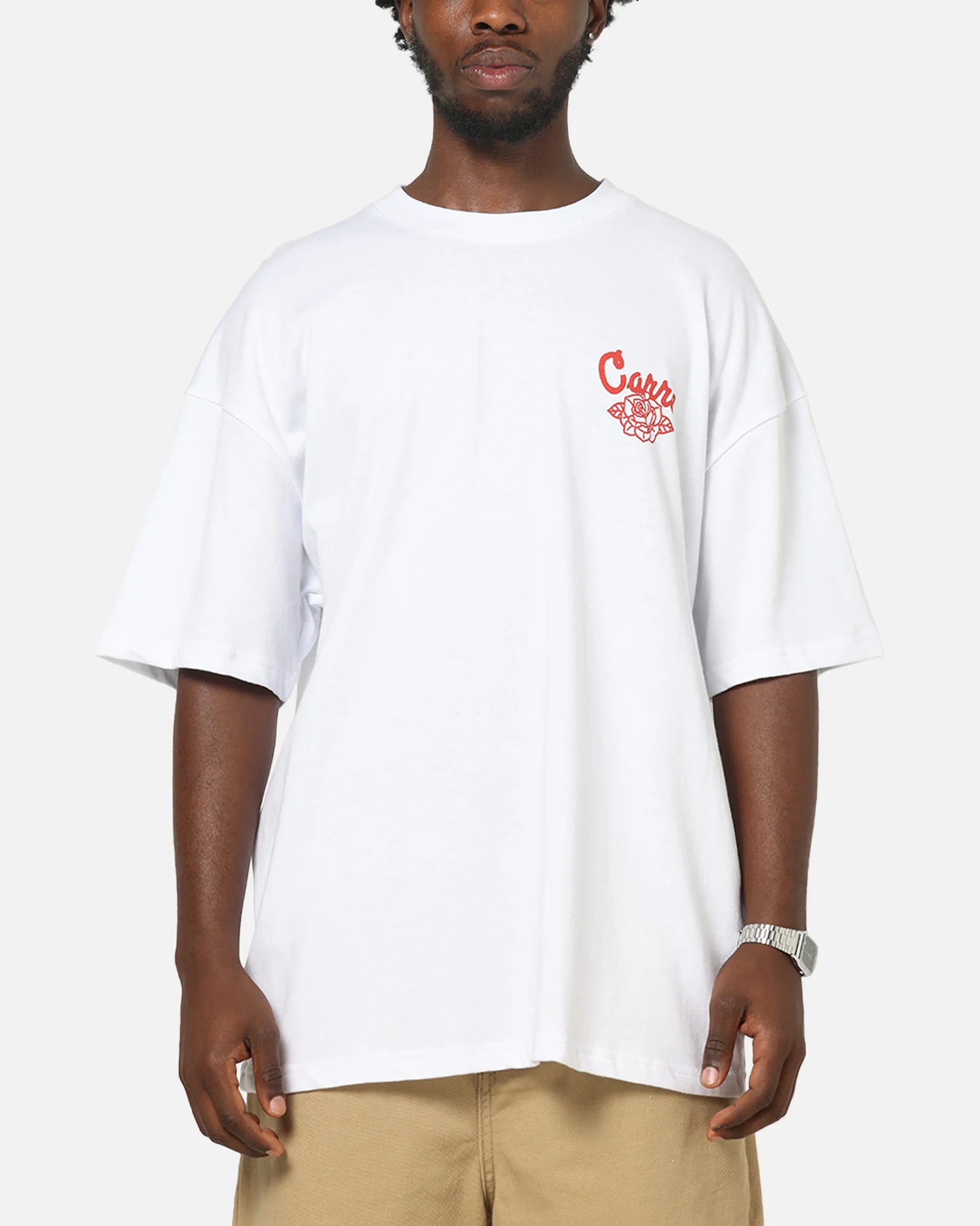 Carre Collective T-Shirt White/Red - Image 2