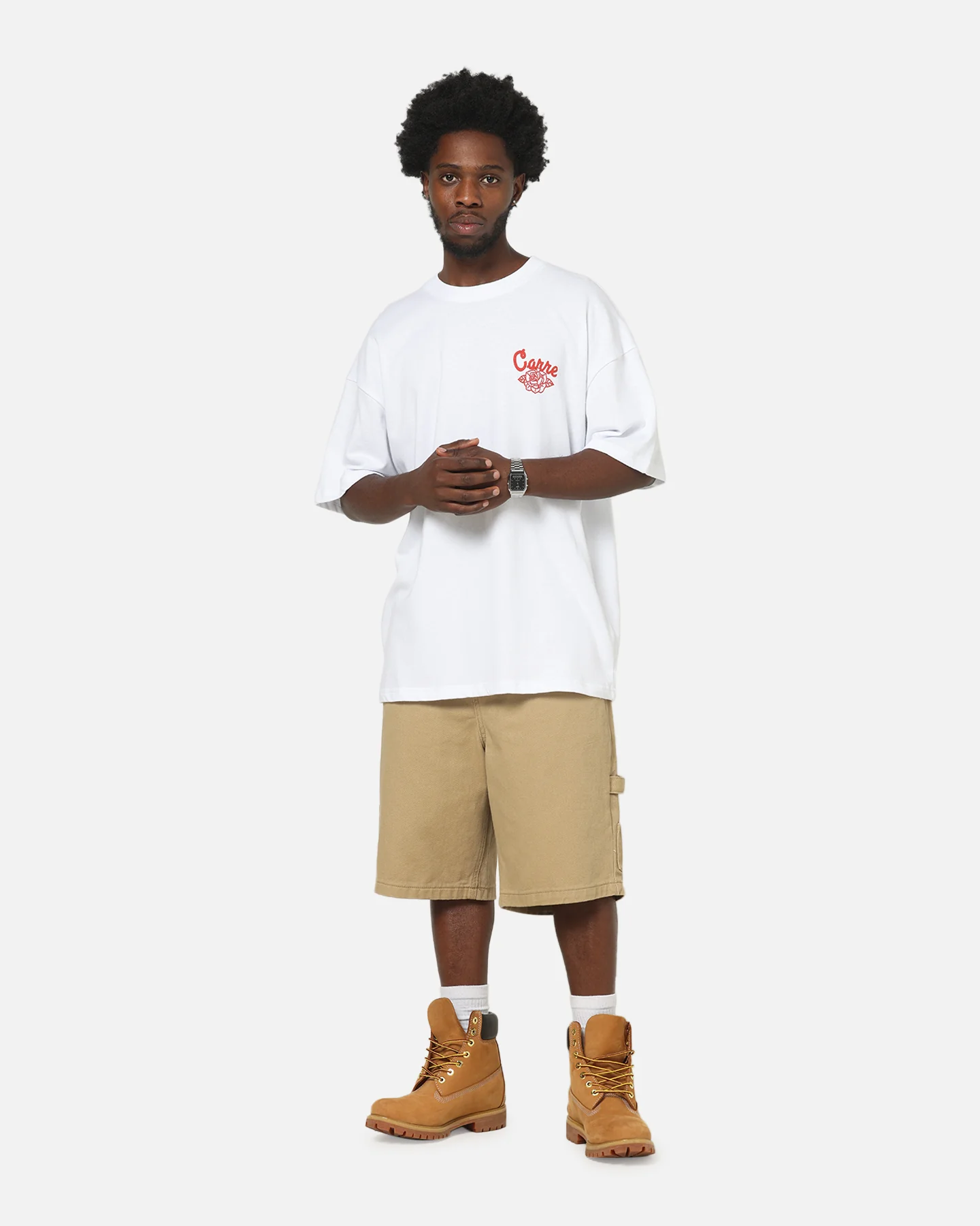 Carre Collective T-Shirt White/Red - Image 4