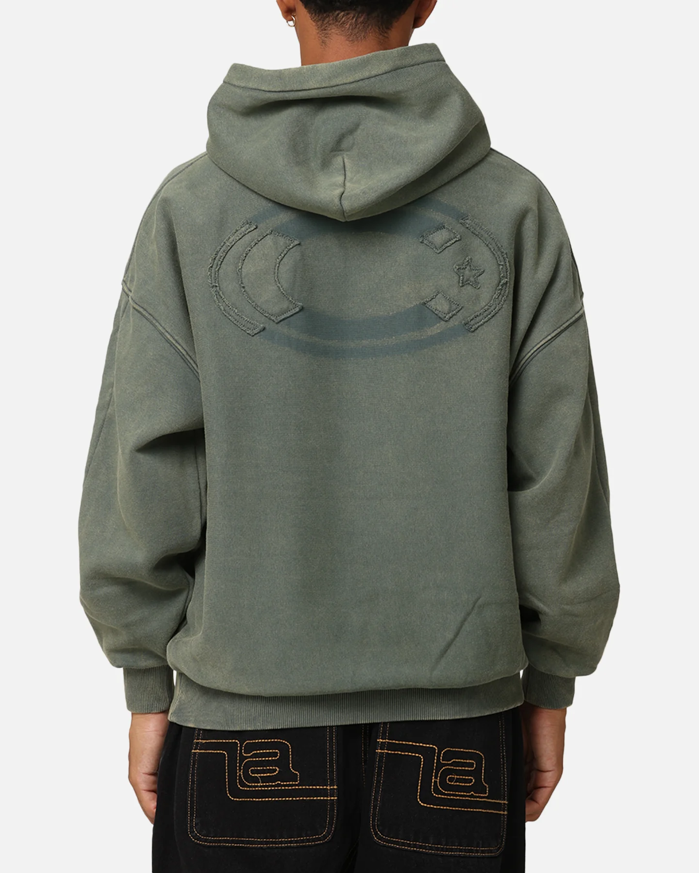 Carre Con-Star Hoodie Rinsed Moss Green - Image 2