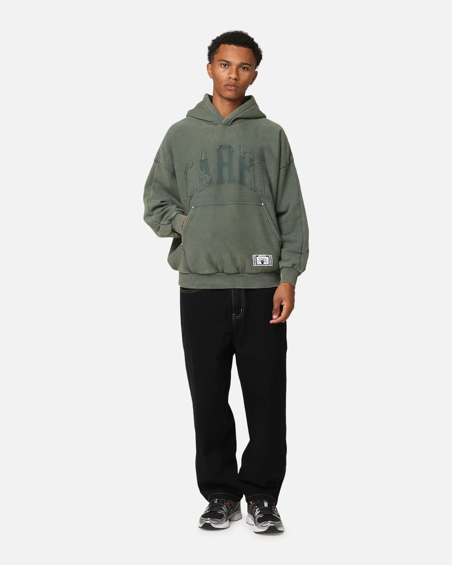 Carre Con-Star Hoodie Rinsed Moss Green - Image 3