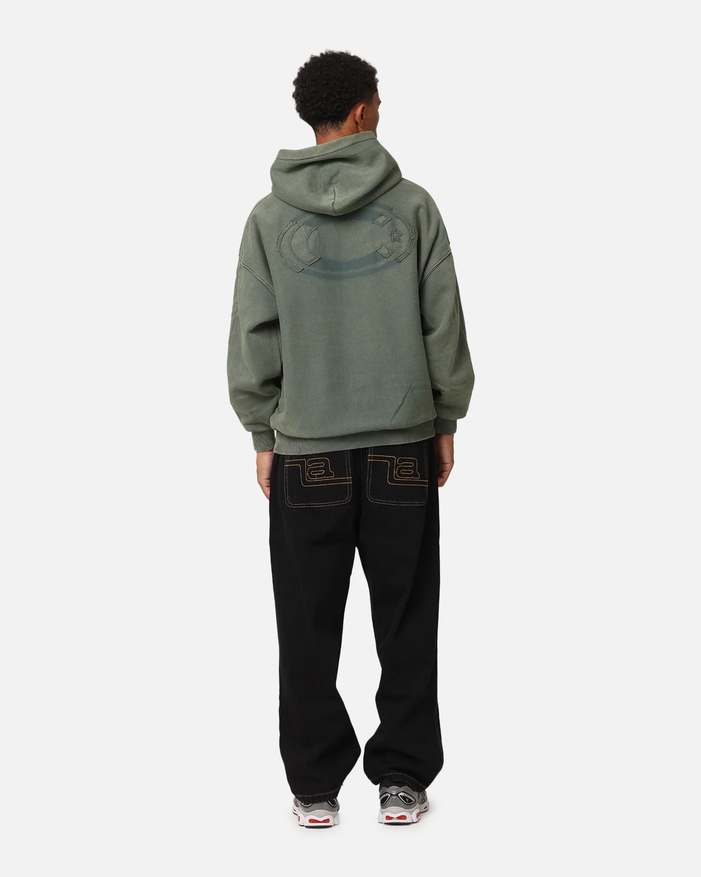Carre Con-Star Hoodie Rinsed Moss Green - Image 4