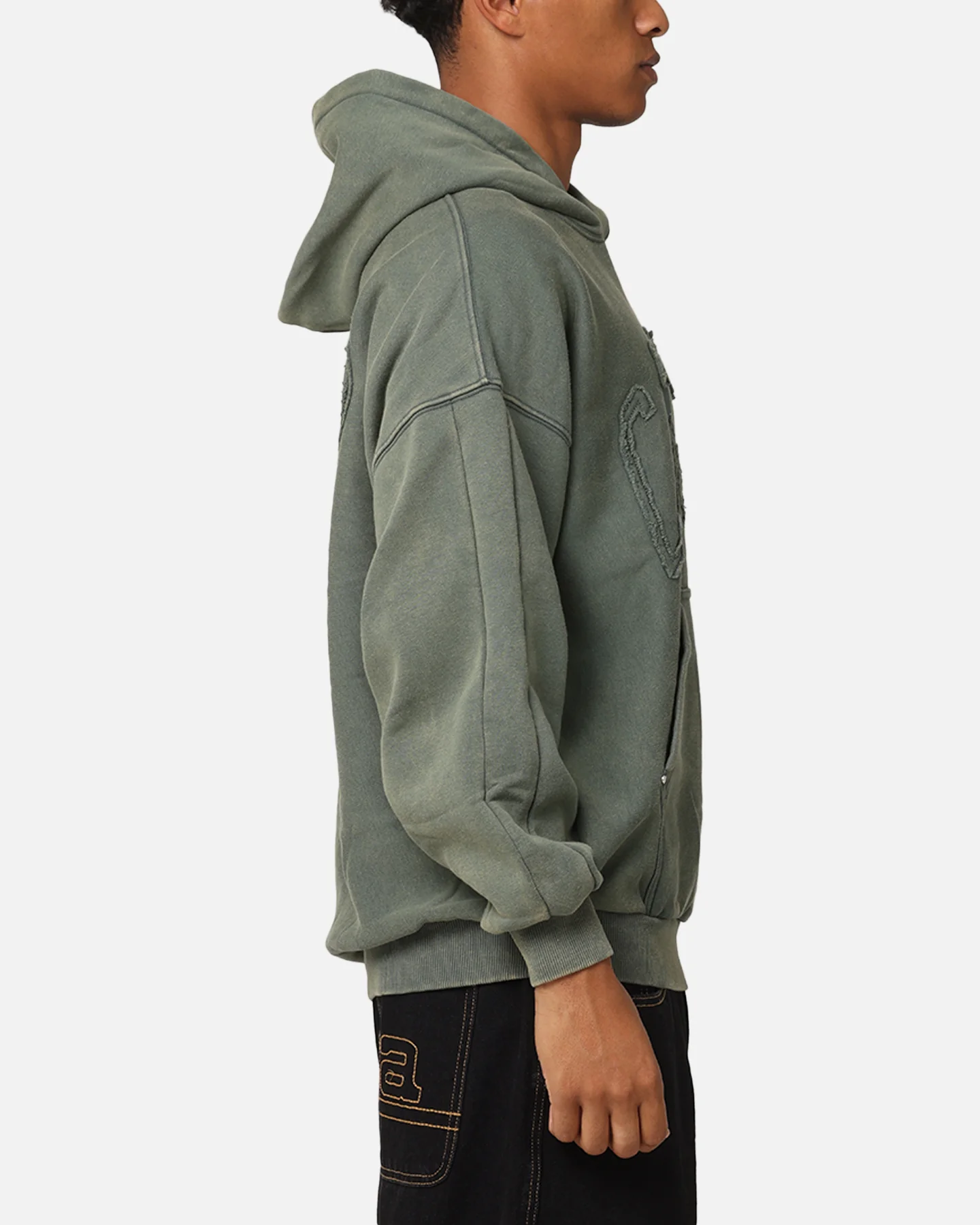 Carre Con-Star Hoodie Rinsed Moss Green - Image 5