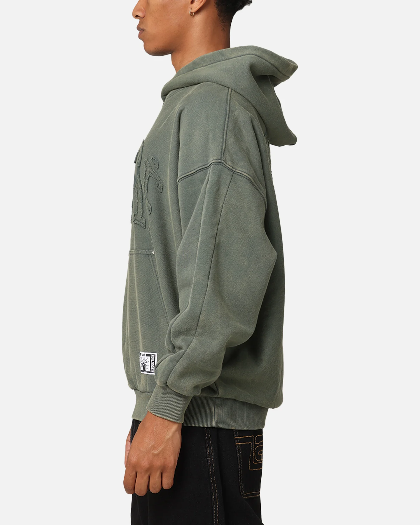 Carre Con-Star Hoodie Rinsed Moss Green - Image 6
