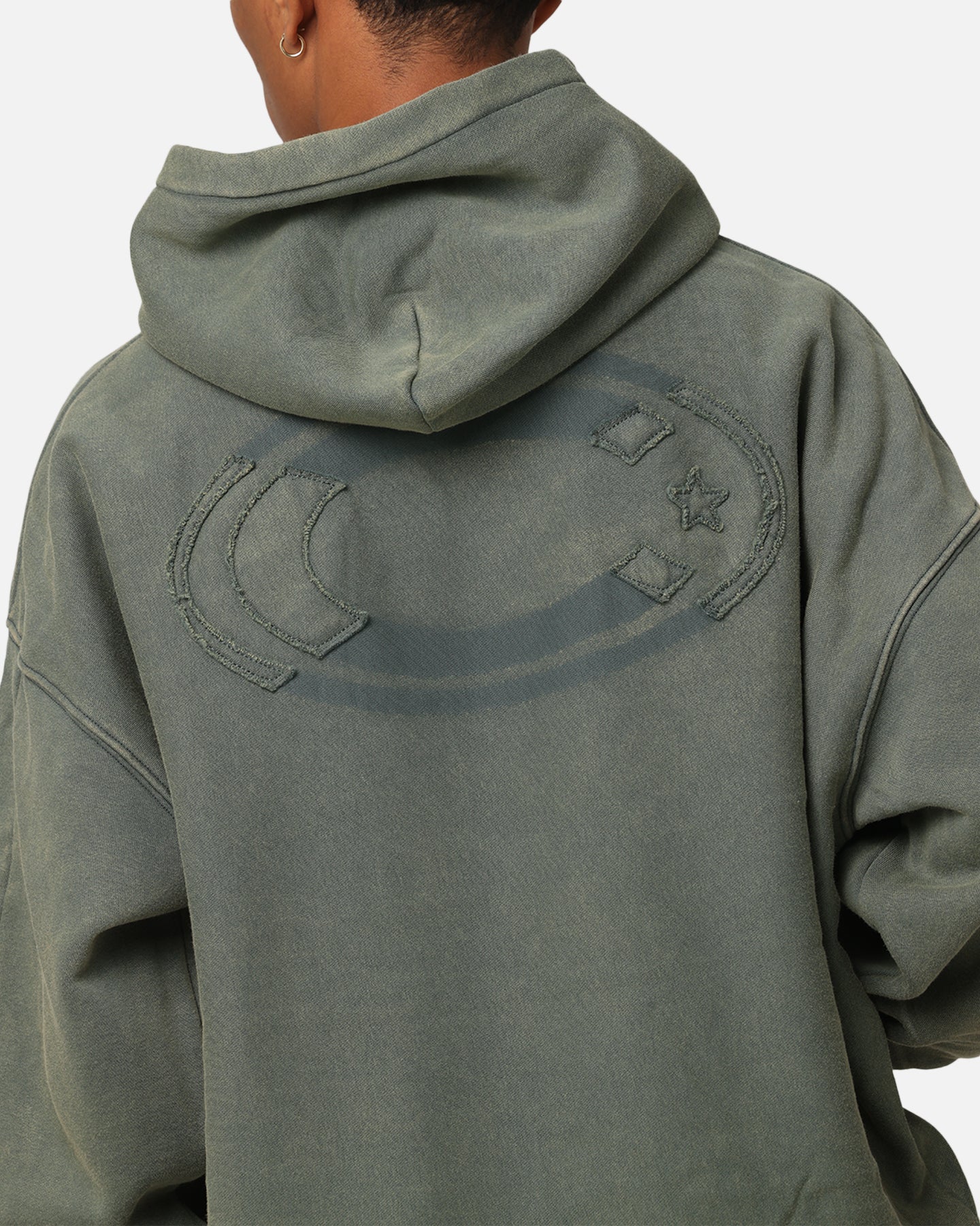 Carre Con-Star Hoodie Rinsed Moss Green - Image 7