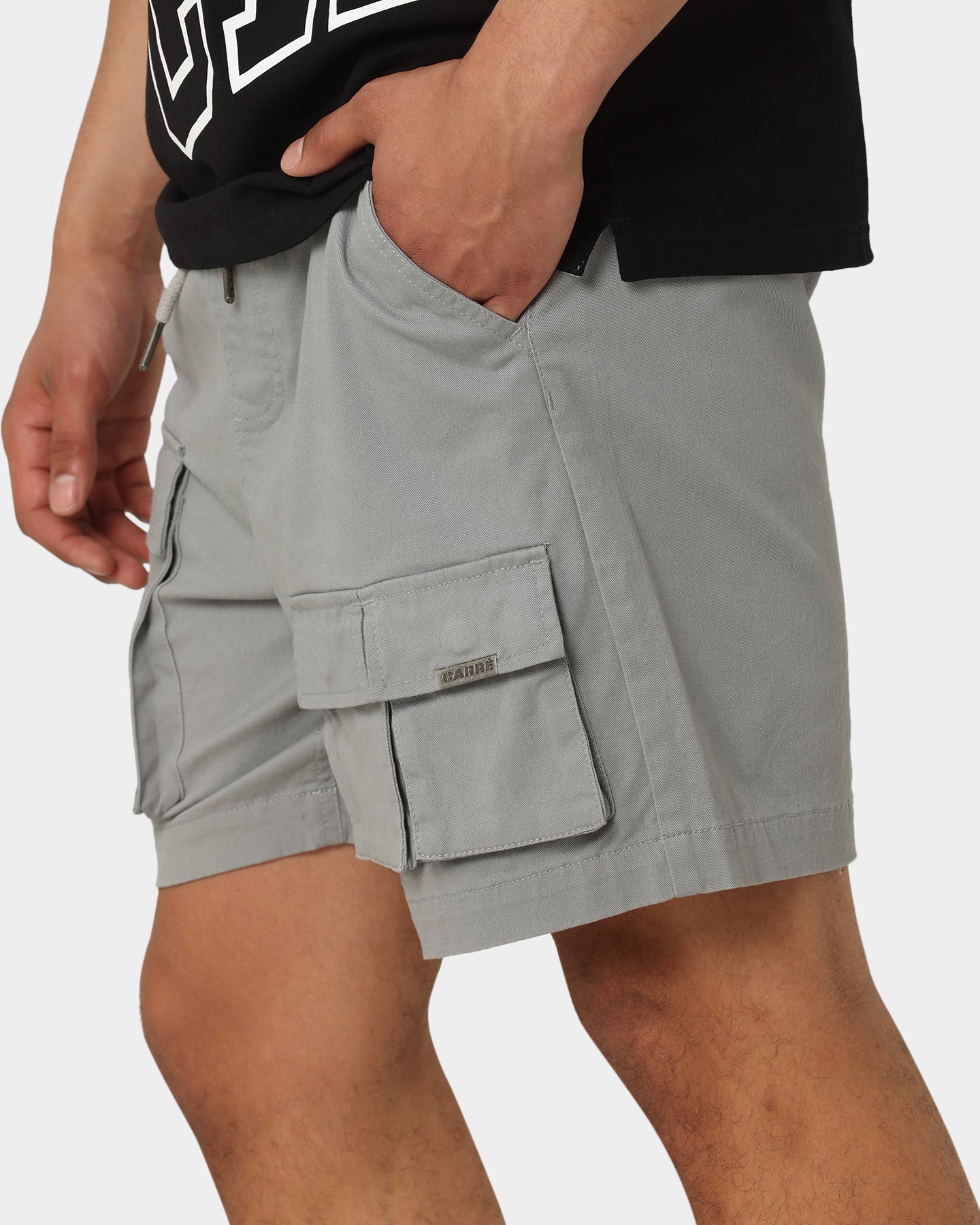 Carré Construct Cargo Shorts Grey - Image 4